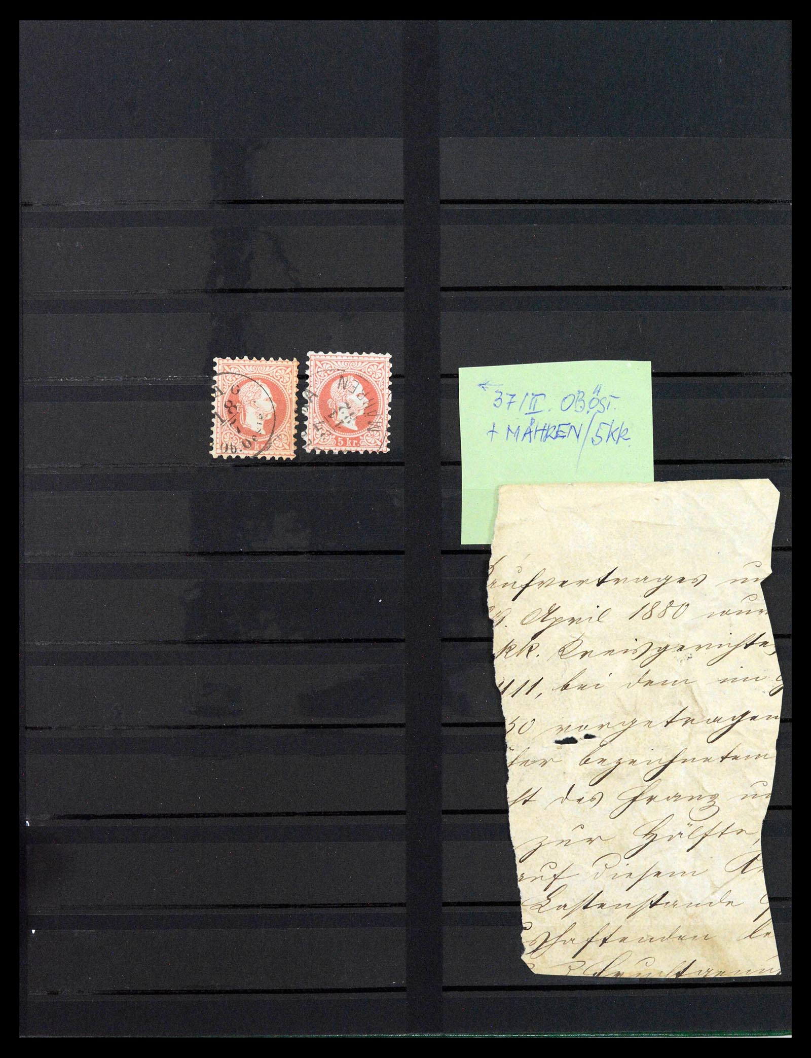 38593 0020 - Postzegelverzameling 38593 Oostenrijk stempels 1852-1900.