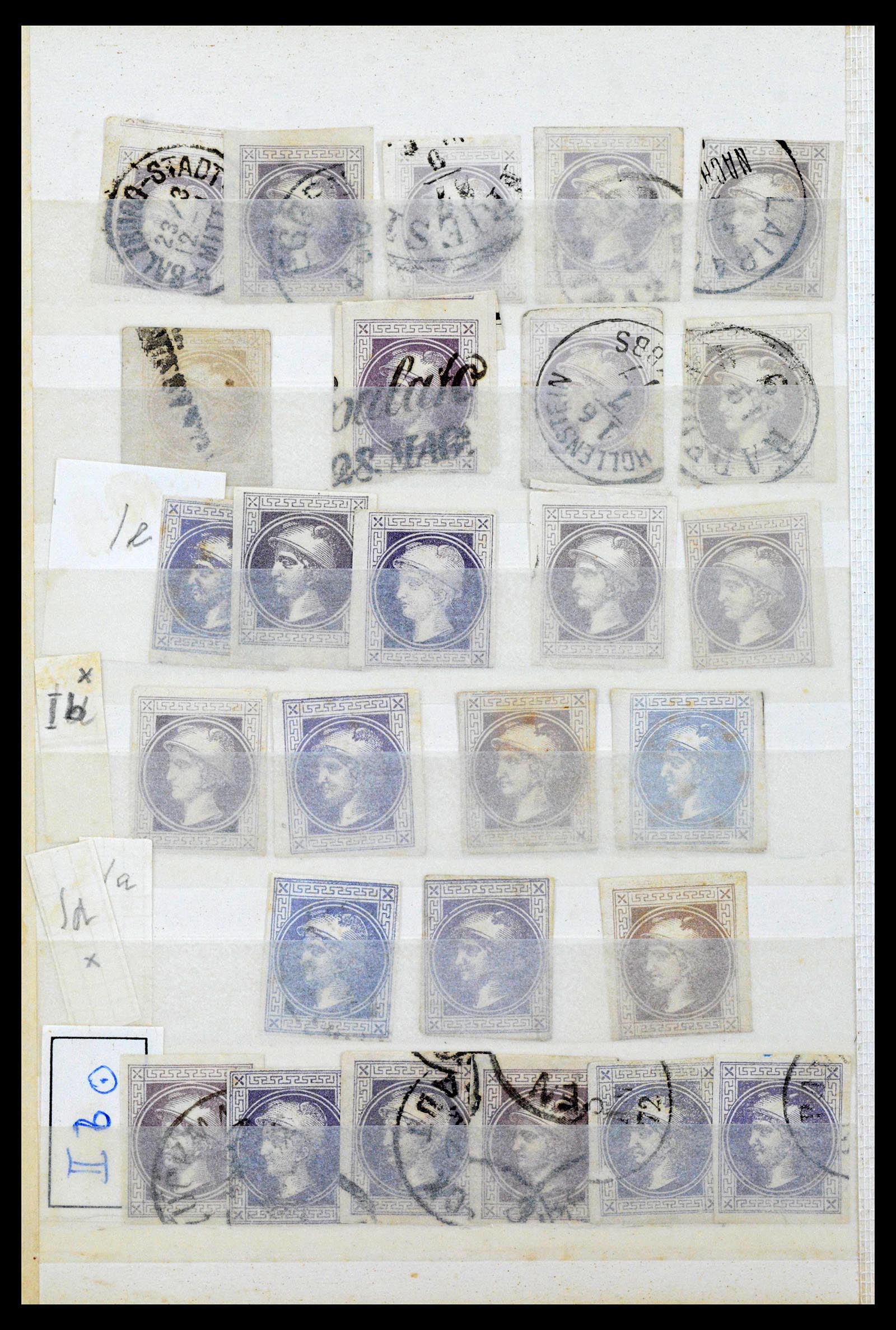38593 0033 - Postzegelverzameling 38593 Oostenrijk stempels 1852-1900.