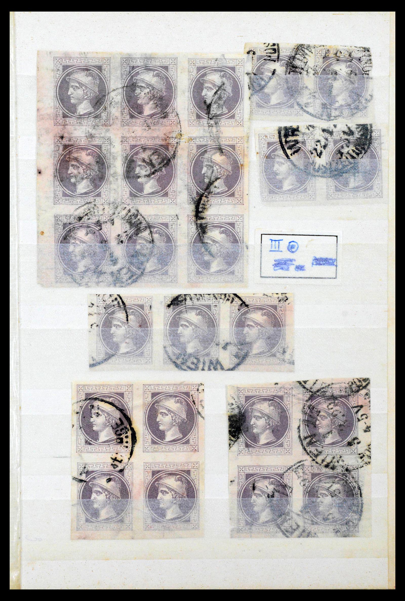 38593 0038 - Postzegelverzameling 38593 Oostenrijk stempels 1852-1900.