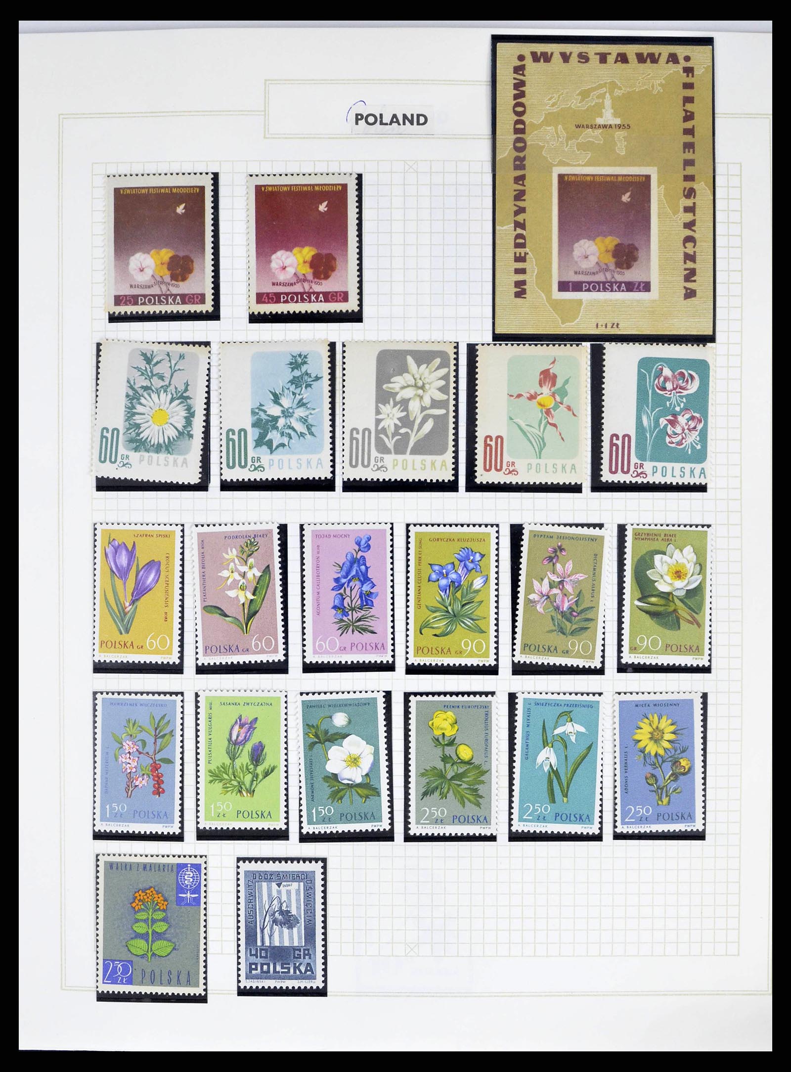 38594 0001 - Stamp collection 38594 Thematic collection Flowers until 2013.