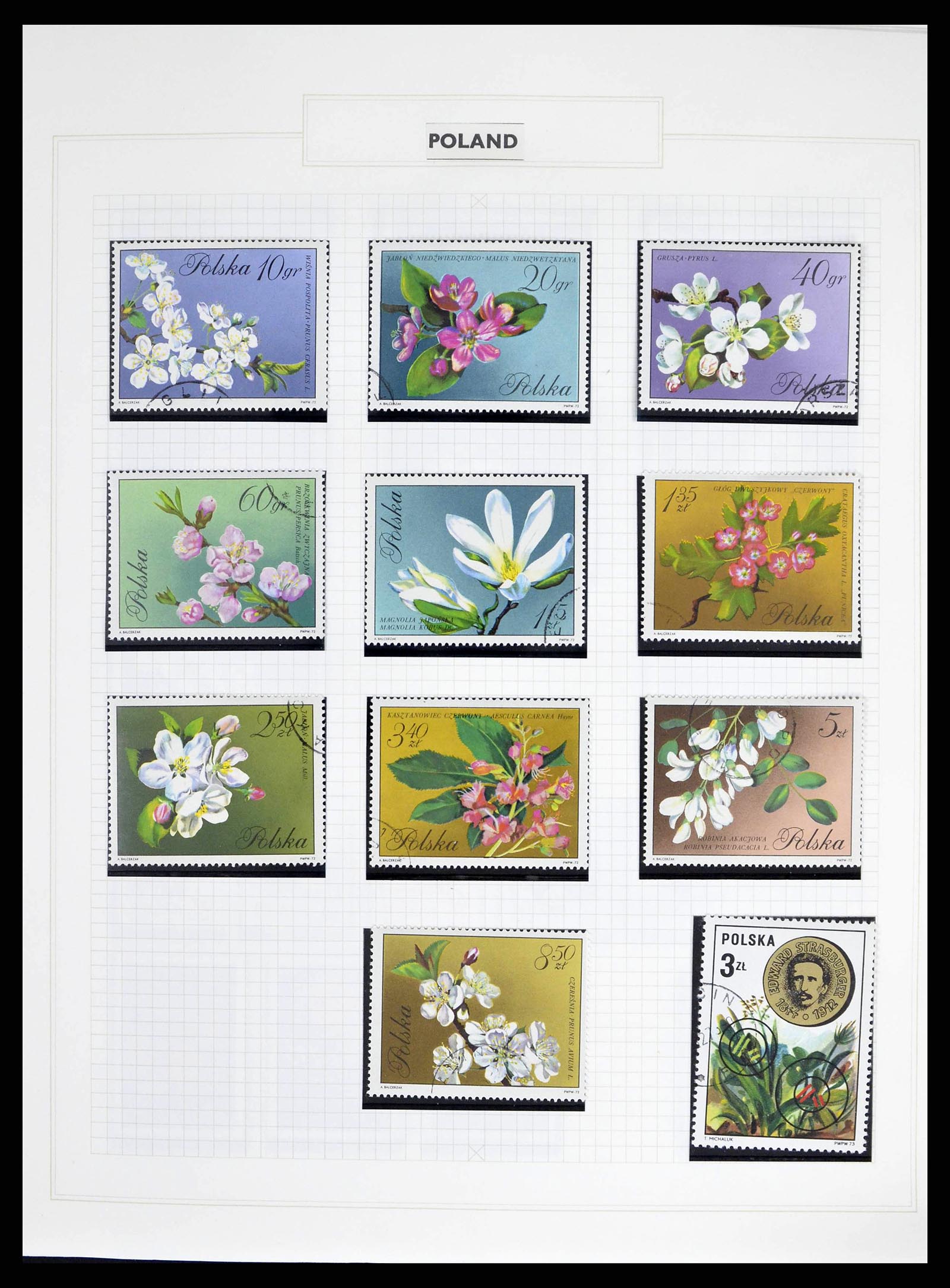 38594 0005 - Stamp collection 38594 Thematic collection Flowers until 2013.