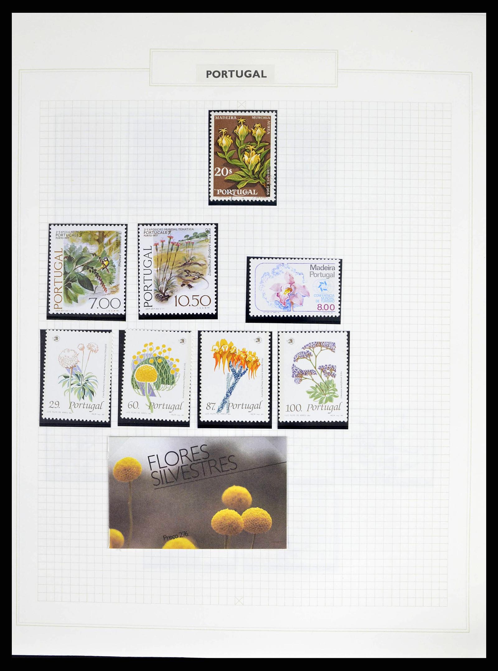 38594 0012 - Stamp collection 38594 Thematic collection Flowers until 2013.