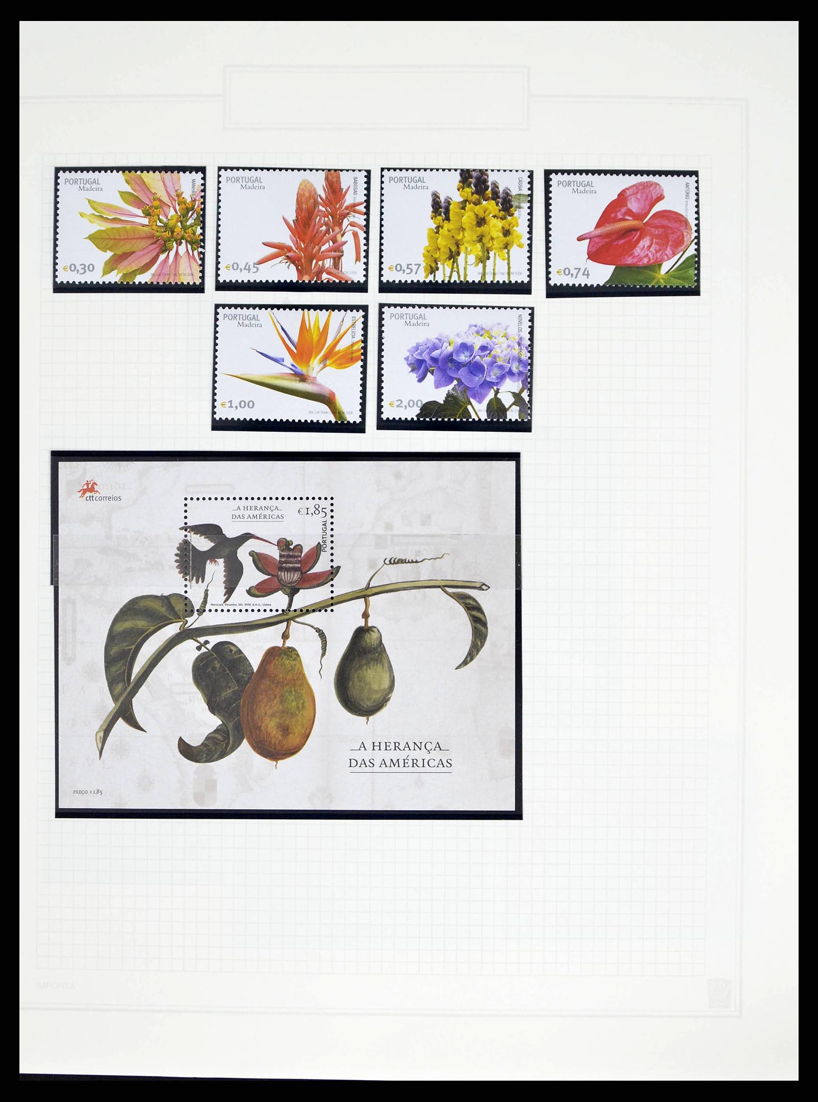 38594 0016 - Stamp collection 38594 Thematic collection Flowers until 2013.