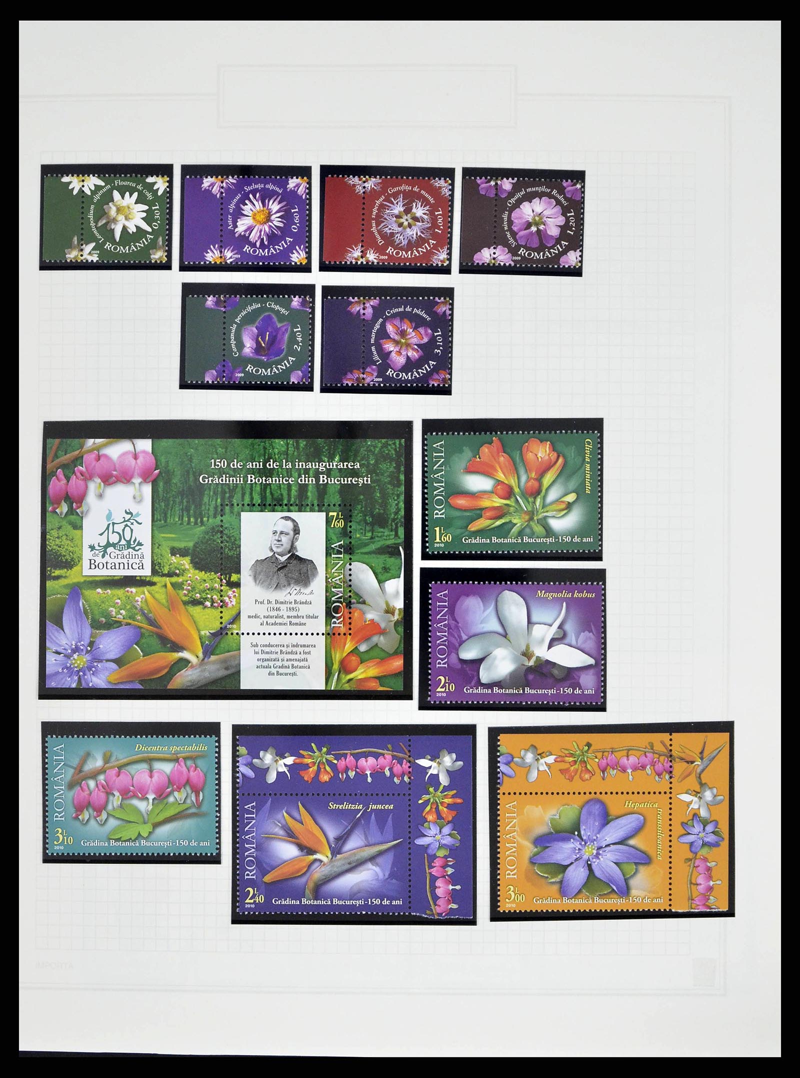 38594 0017 - Stamp collection 38594 Thematic collection Flowers until 2013.