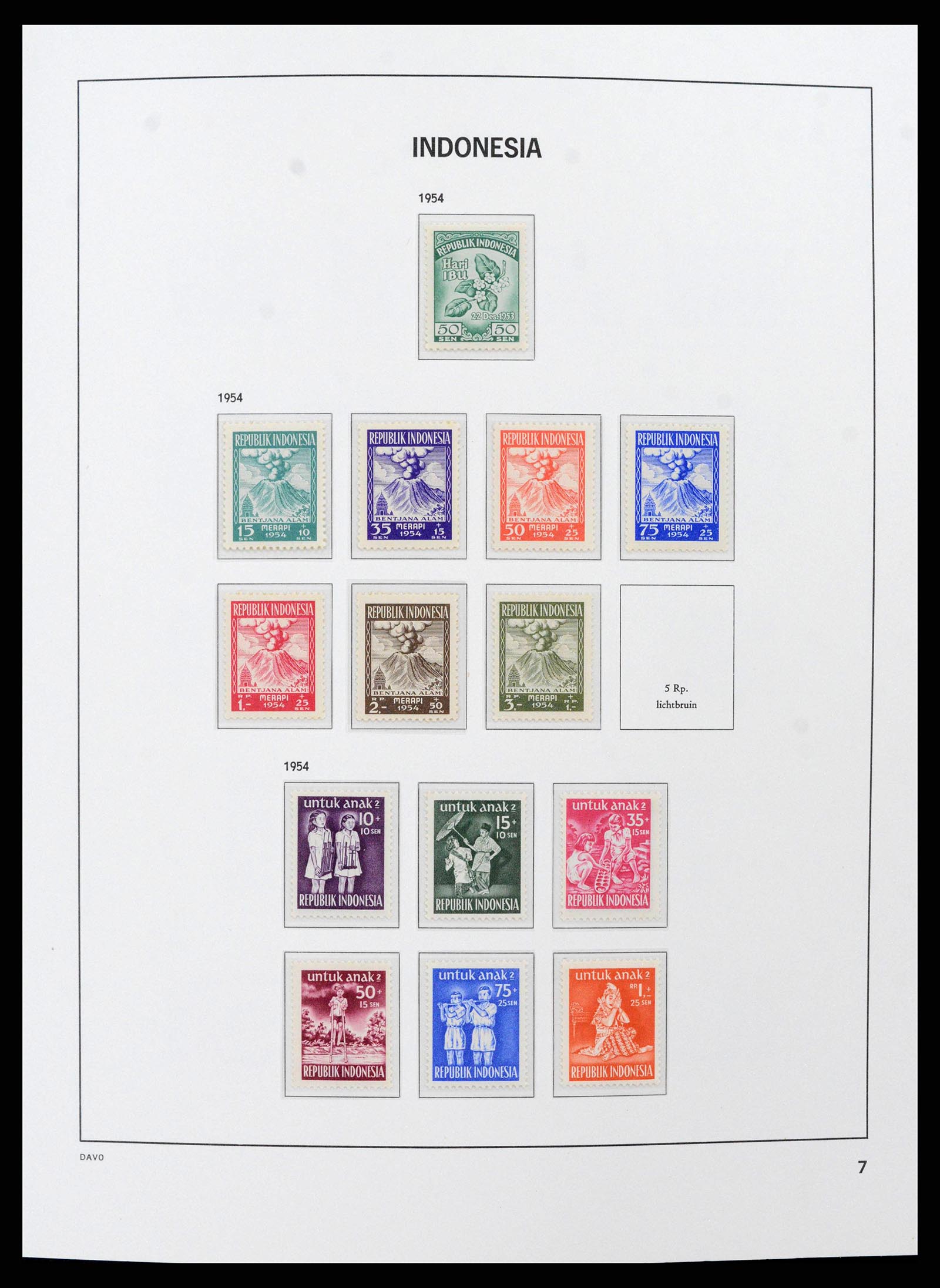 38597 0006 - Postzegelverzameling 38597 Indonesië 1949-2003.