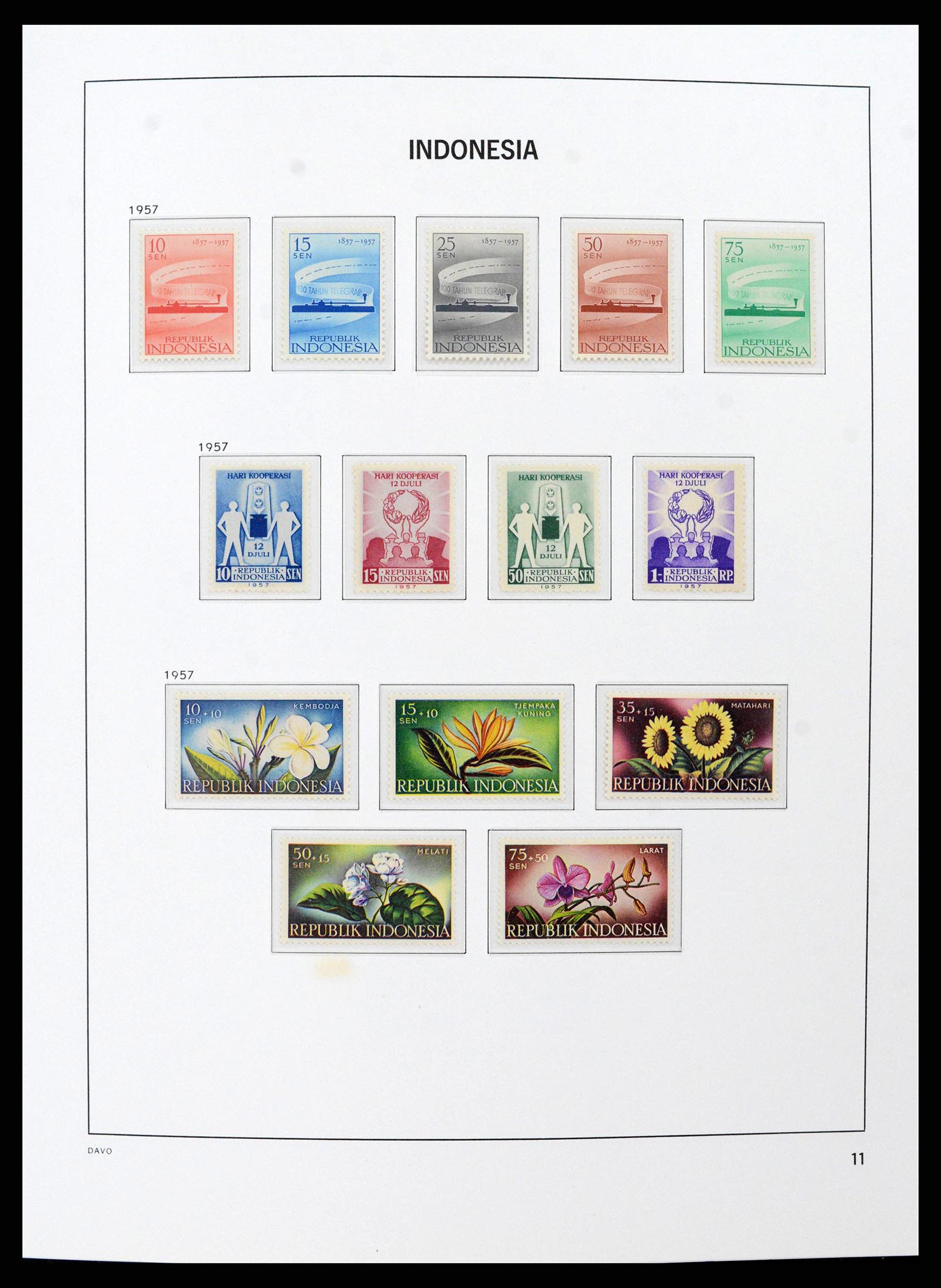 38597 0010 - Postzegelverzameling 38597 Indonesië 1949-2003.