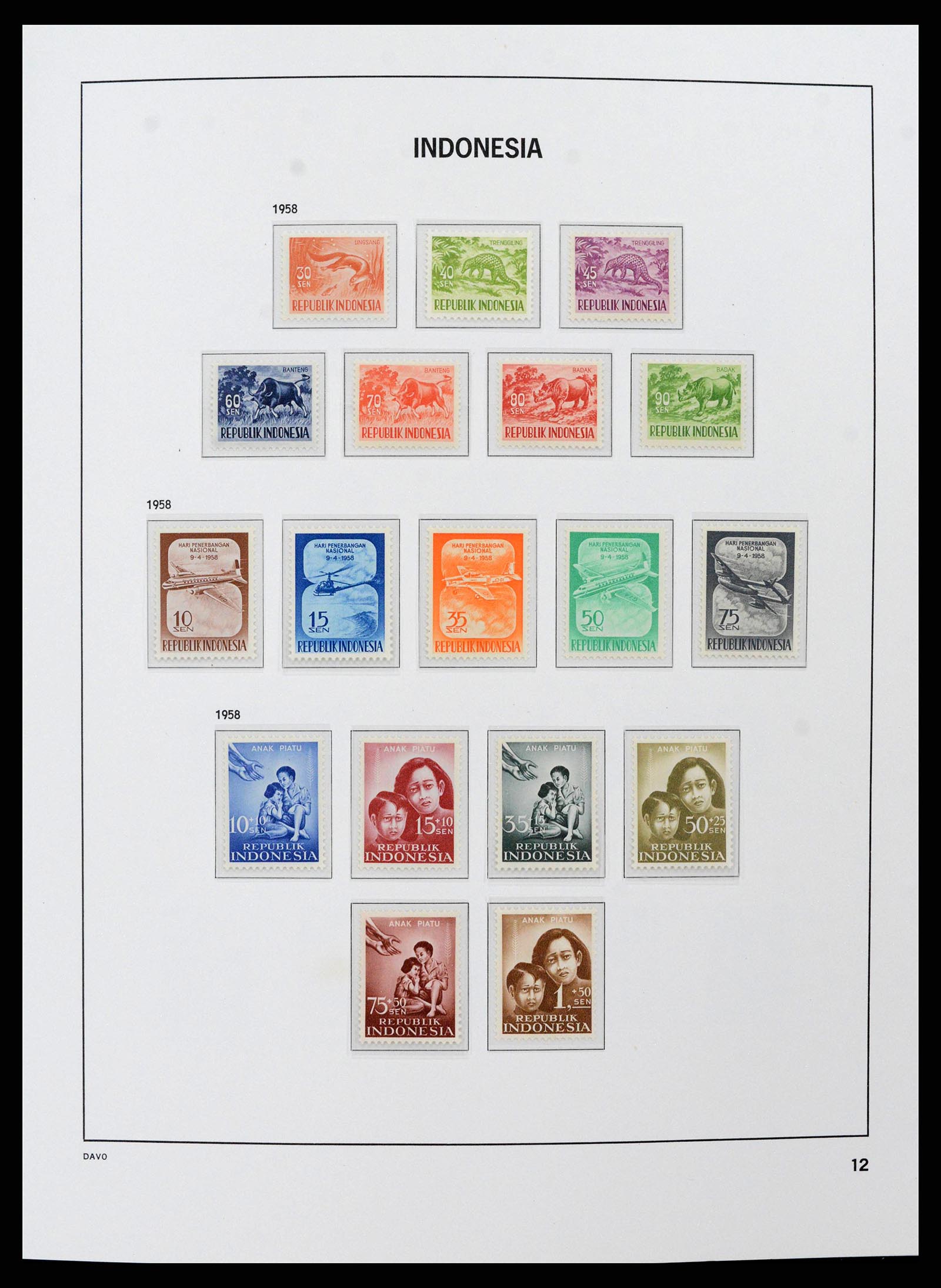 38597 0011 - Postzegelverzameling 38597 Indonesië 1949-2003.