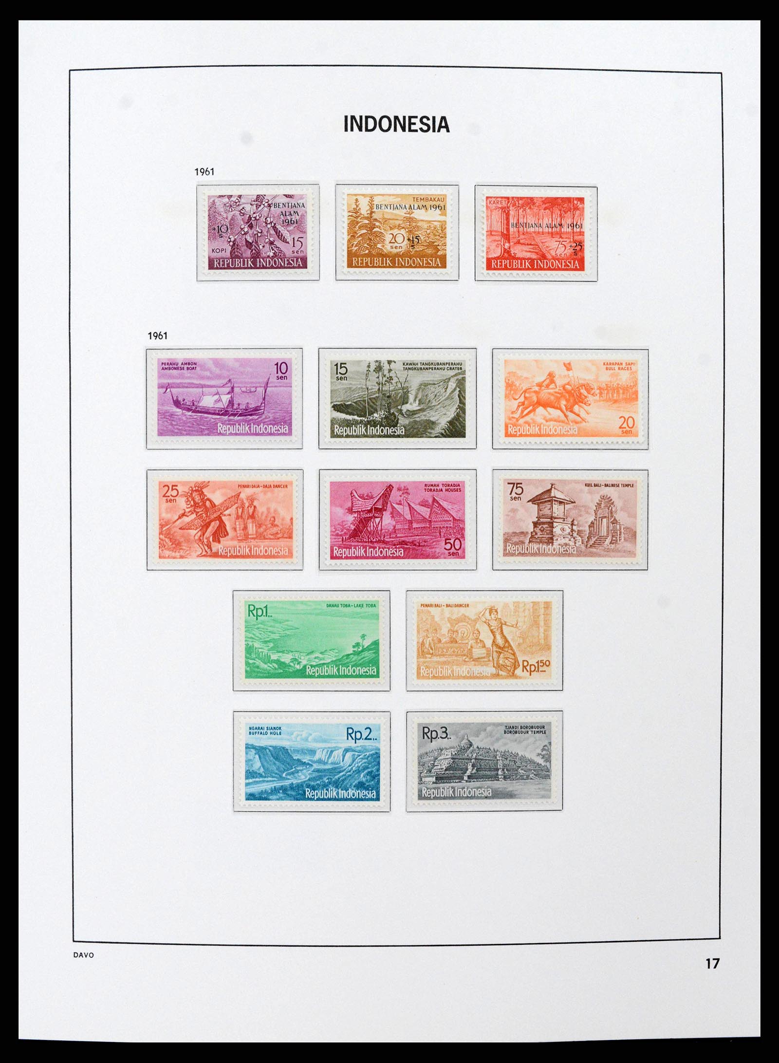 38597 0016 - Postzegelverzameling 38597 Indonesië 1949-2003.