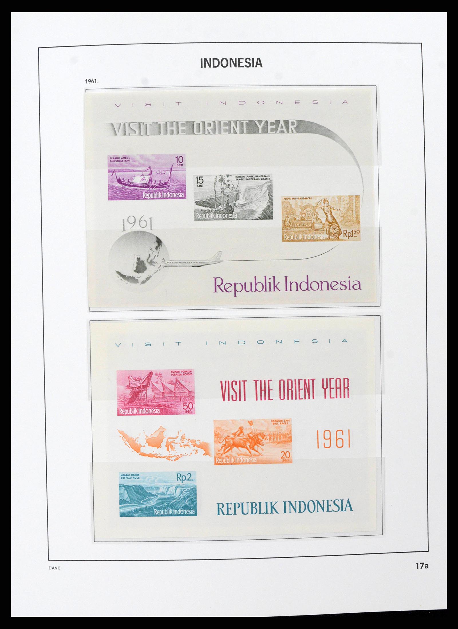 38597 0017 - Postzegelverzameling 38597 Indonesië 1949-2003.