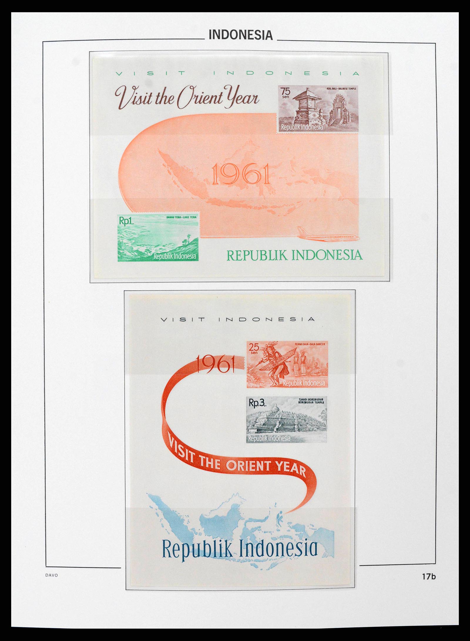 38597 0018 - Postzegelverzameling 38597 Indonesië 1949-2003.