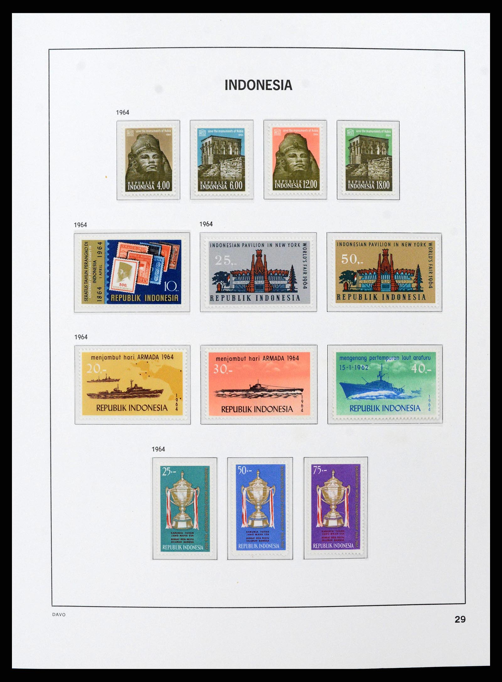38597 0030 - Stamp collection 38597 Indonesia 1949-2003.