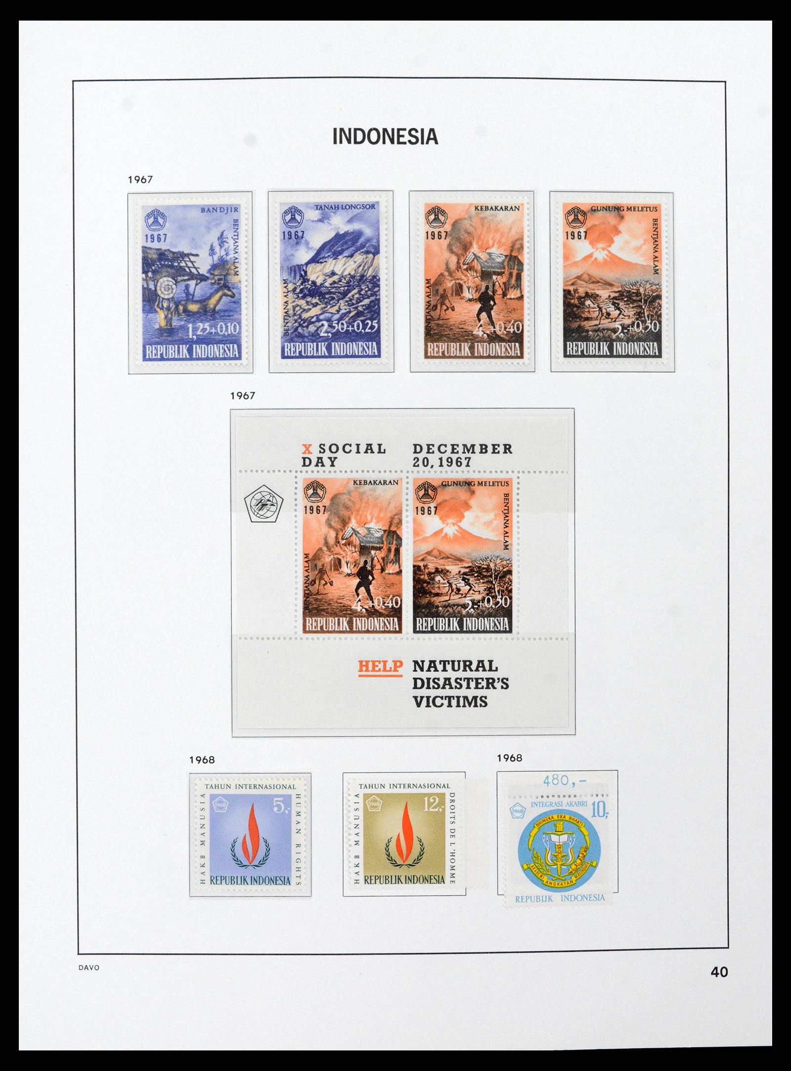 38597 0041 - Stamp collection 38597 Indonesia 1949-2003.