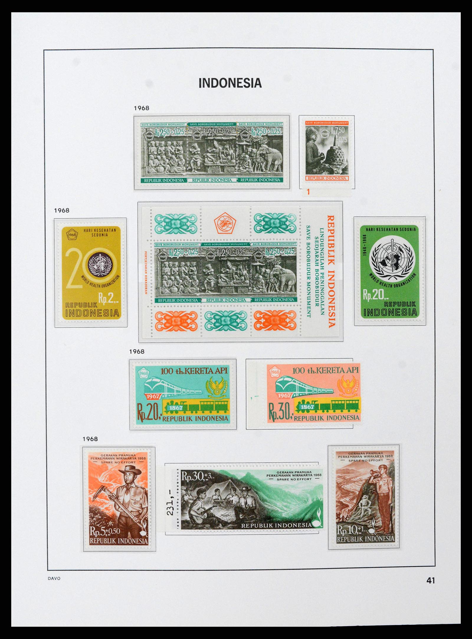 38597 0042 - Stamp collection 38597 Indonesia 1949-2003.