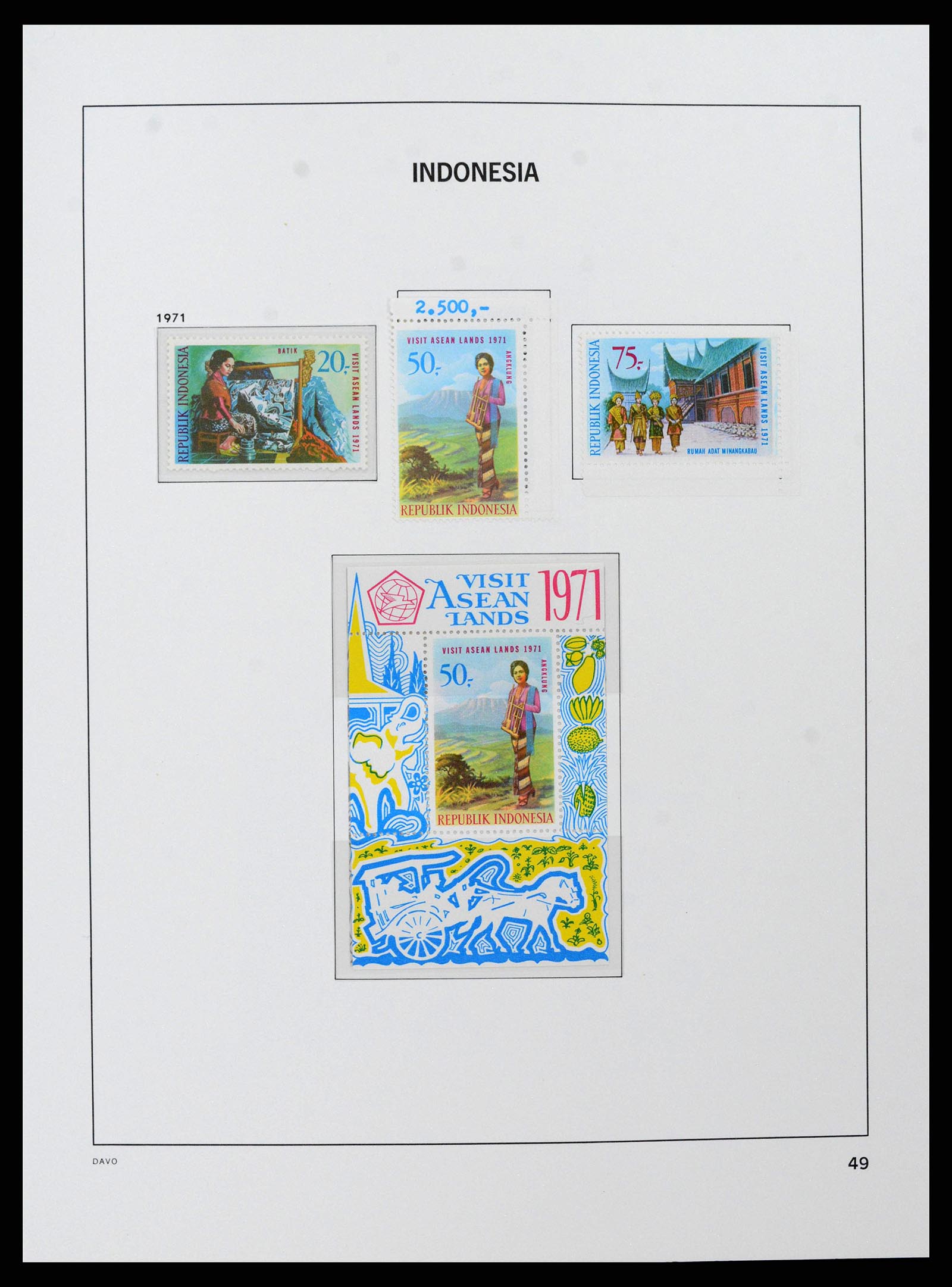 38597 0050 - Stamp collection 38597 Indonesia 1949-2003.