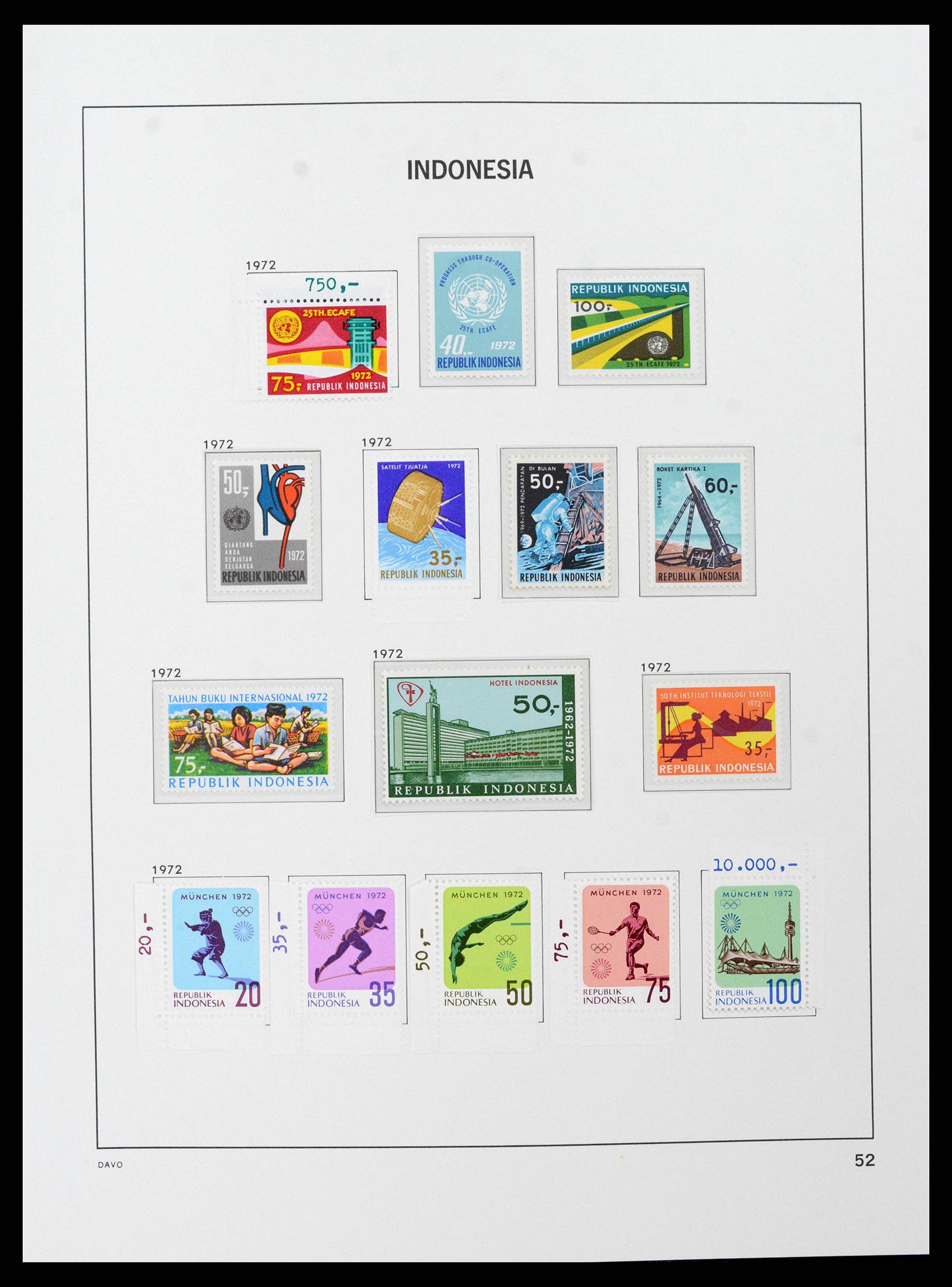 38597 0053 - Stamp collection 38597 Indonesia 1949-2003.