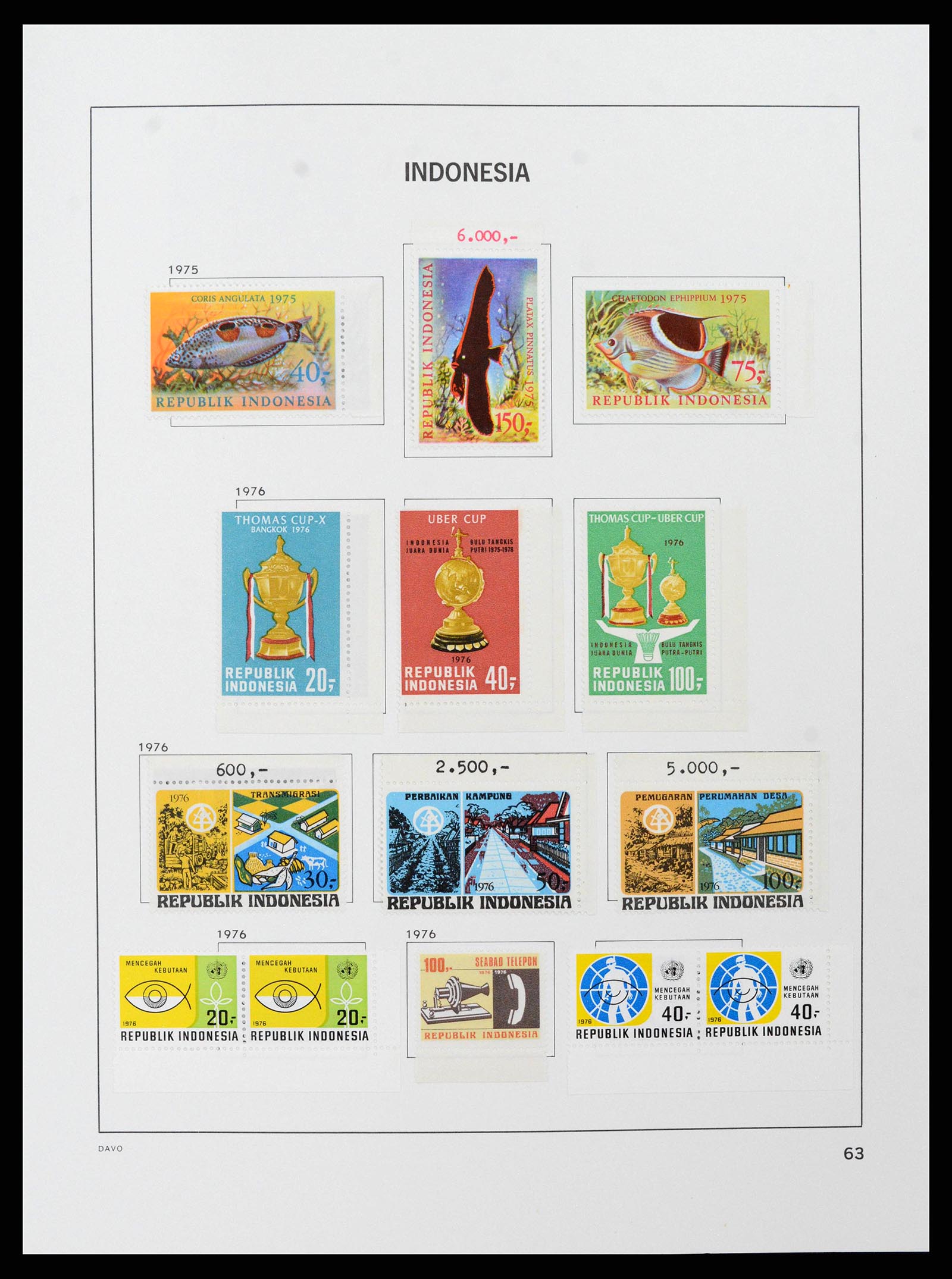 38597 0065 - Stamp collection 38597 Indonesia 1949-2003.