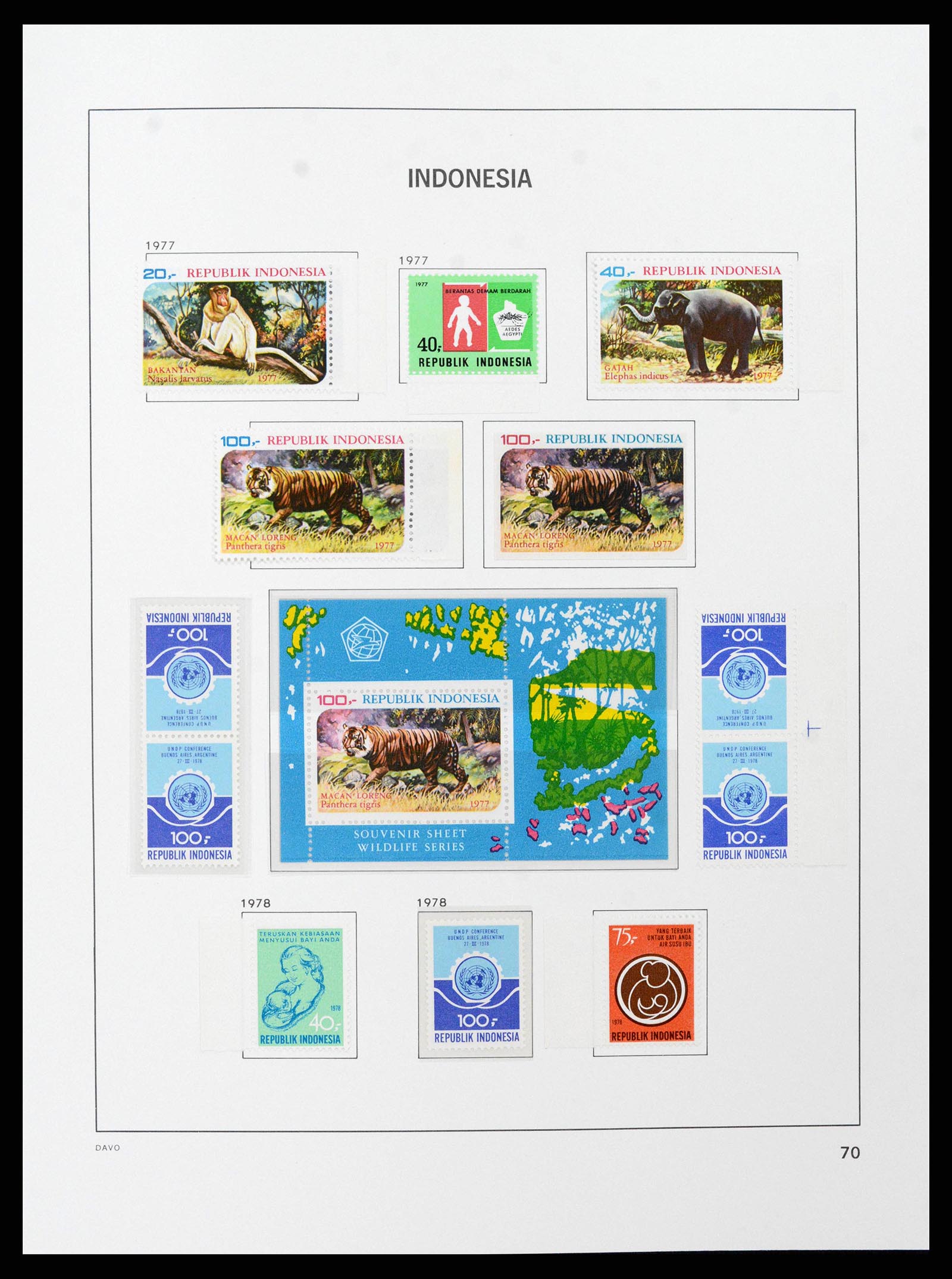 38597 0075 - Stamp collection 38597 Indonesia 1949-2003.