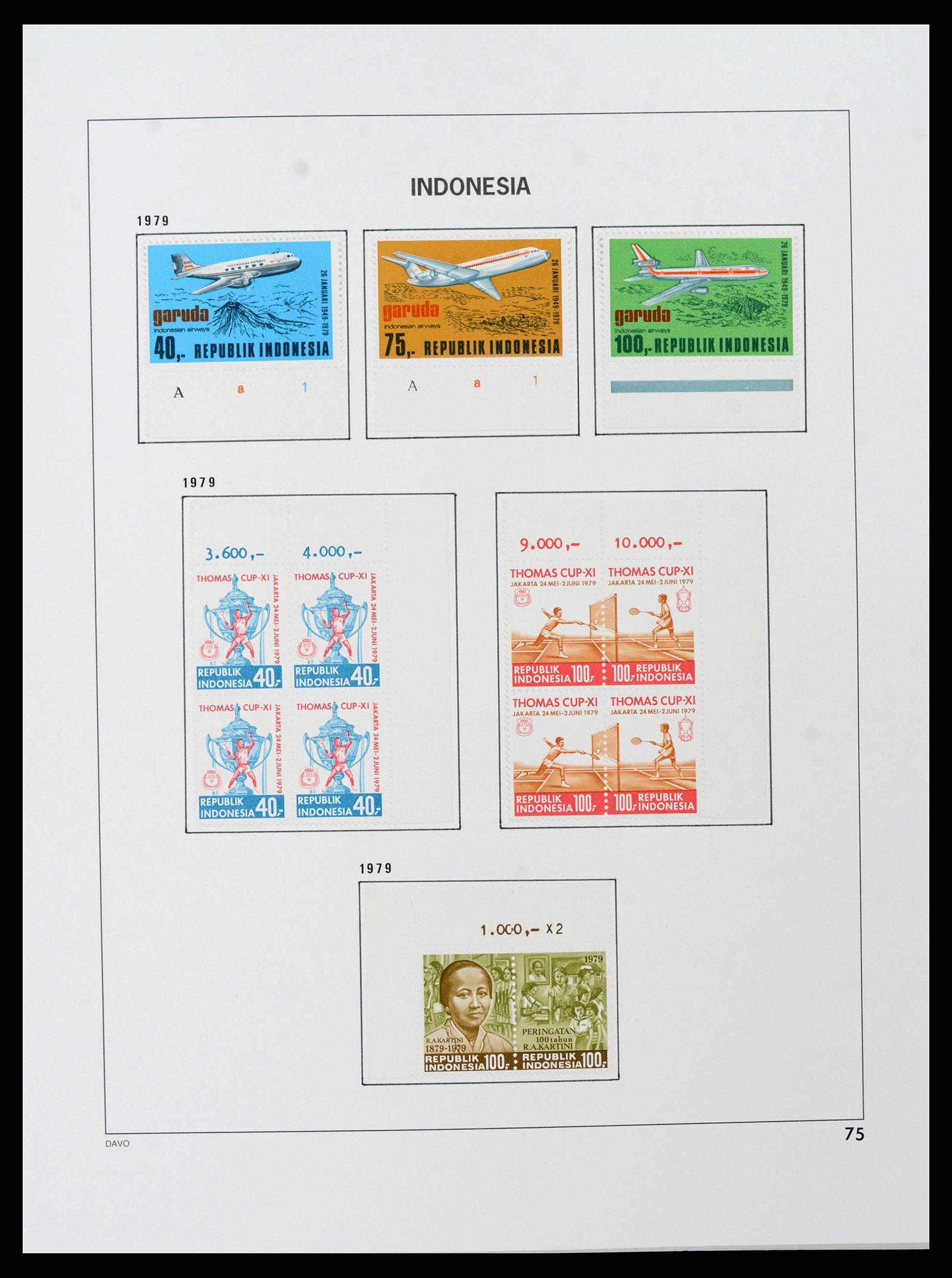 38597 0082 - Stamp collection 38597 Indonesia 1949-2003.
