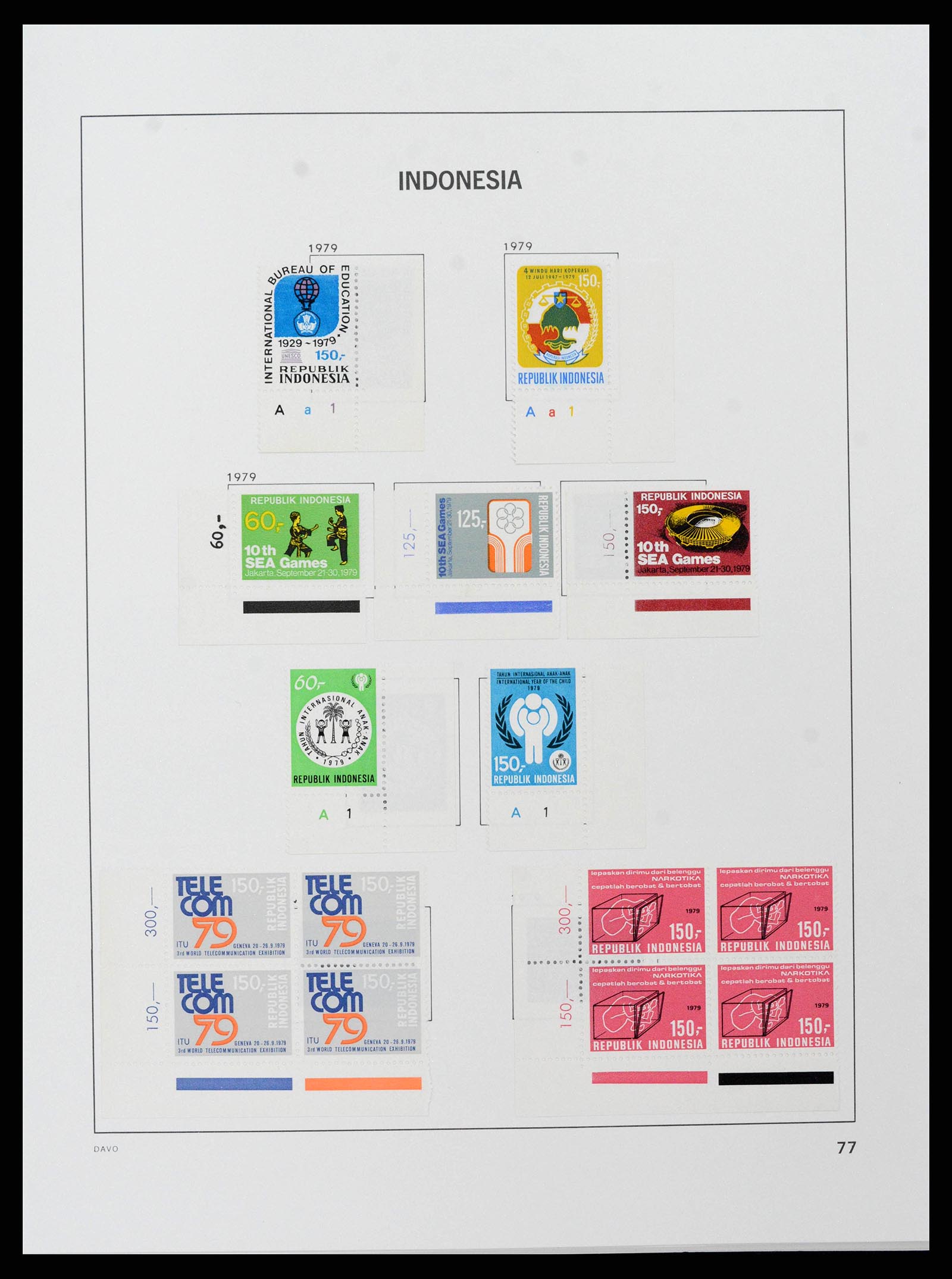 38597 0085 - Stamp collection 38597 Indonesia 1949-2003.