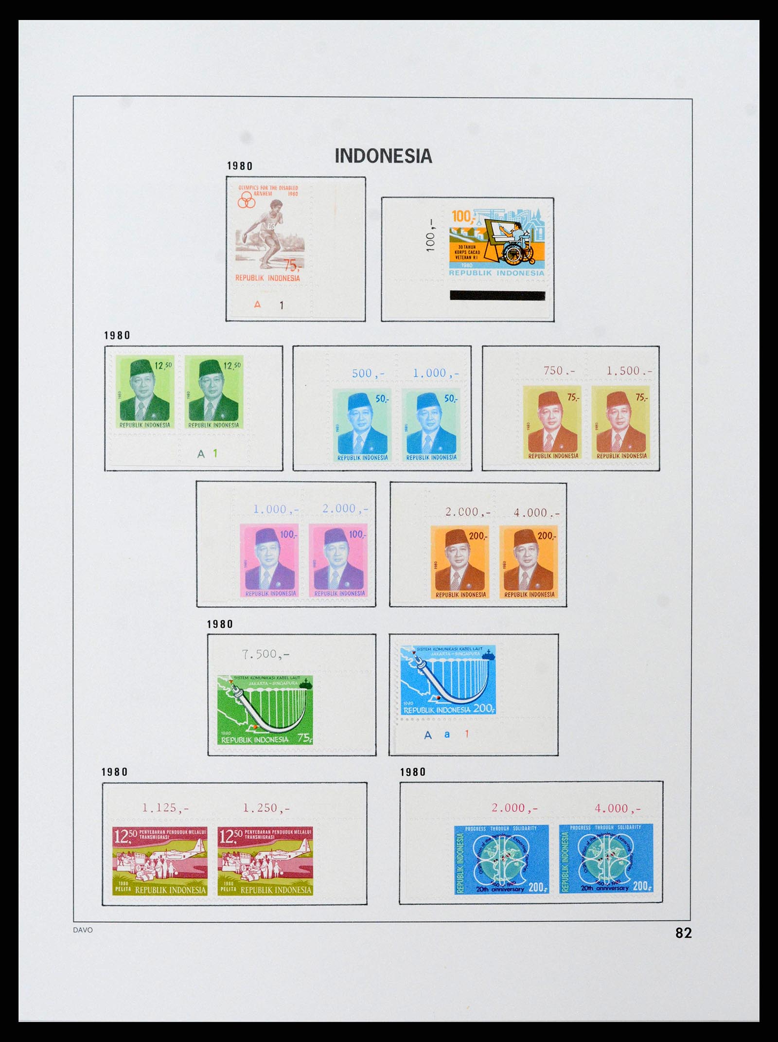 38597 0092 - Stamp collection 38597 Indonesia 1949-2003.