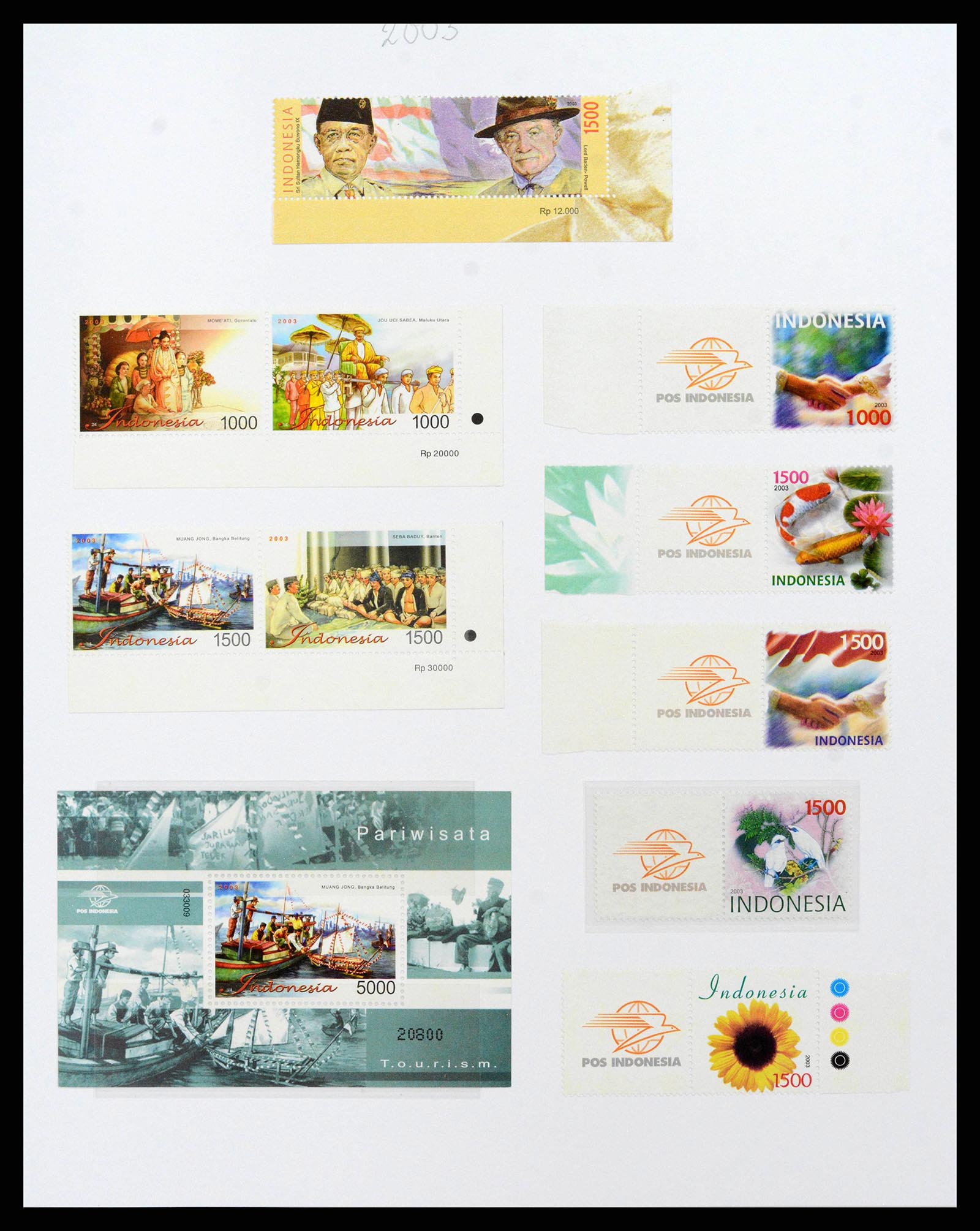 38597 0293 - Stamp collection 38597 Indonesia 1949-2003.