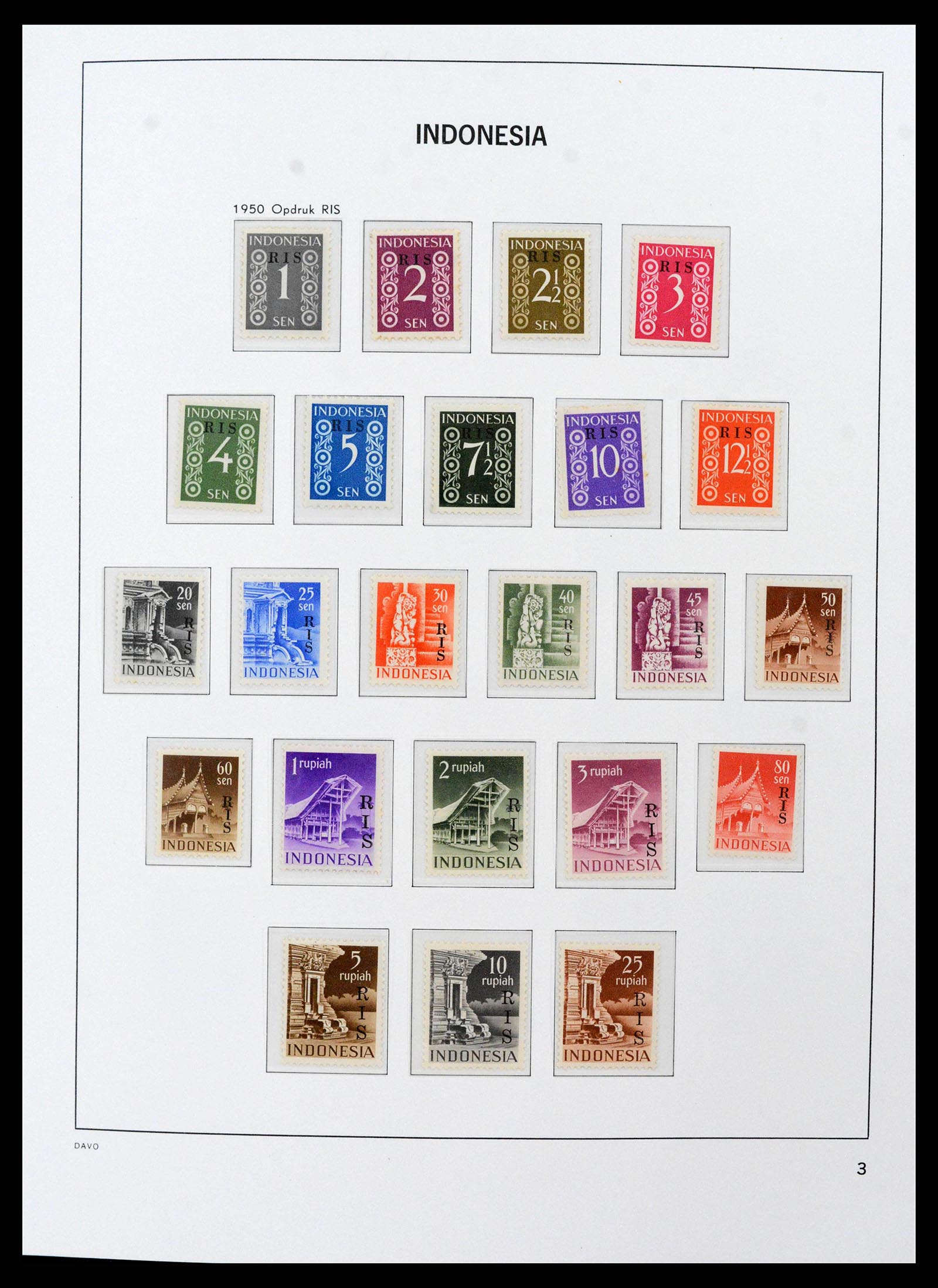 38598 0003 - Postzegelverzameling 38598 Indonesië 1949-2005.