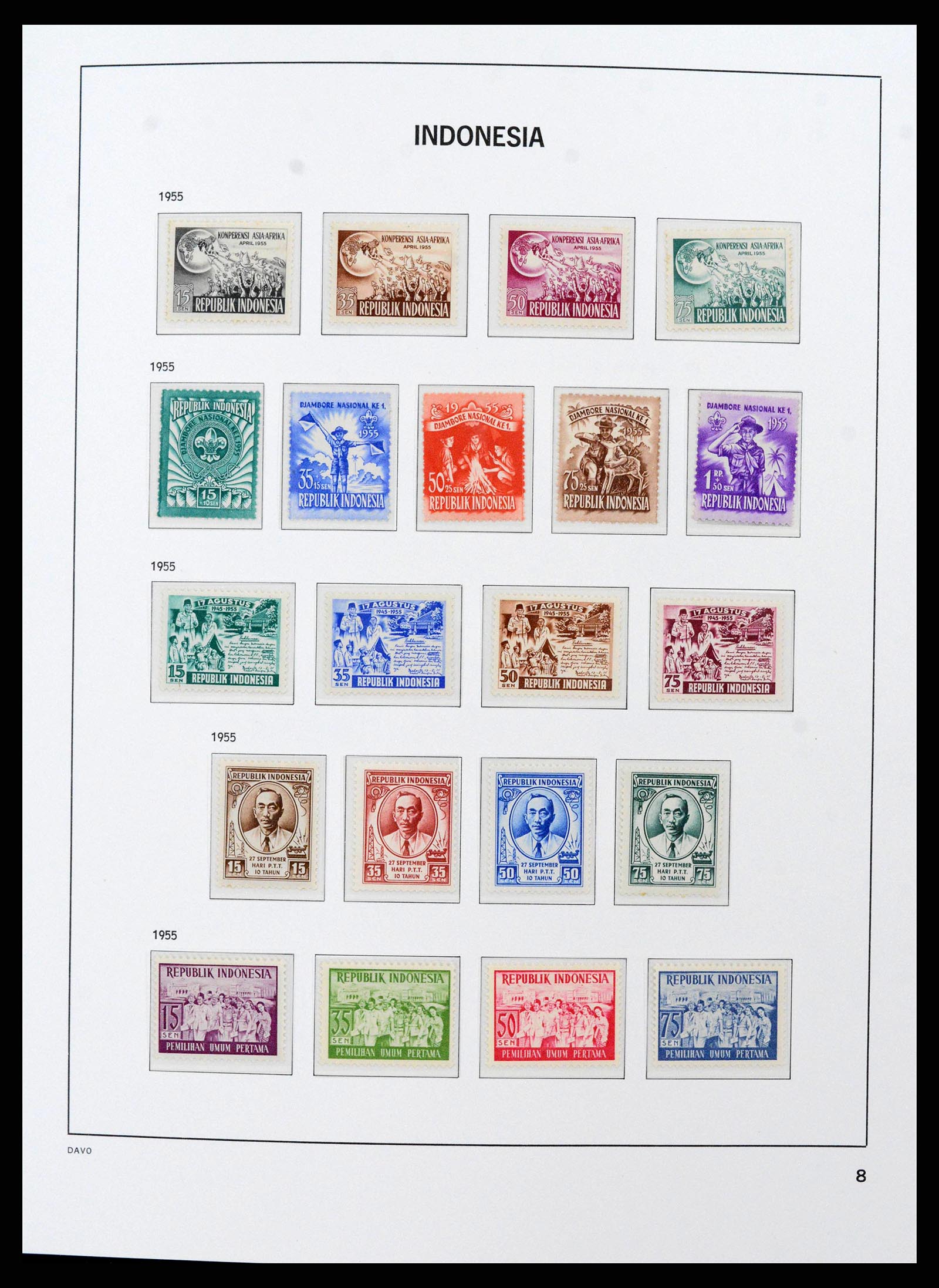 38598 0008 - Stamp collection 38598 Indonesia 1949-2005.