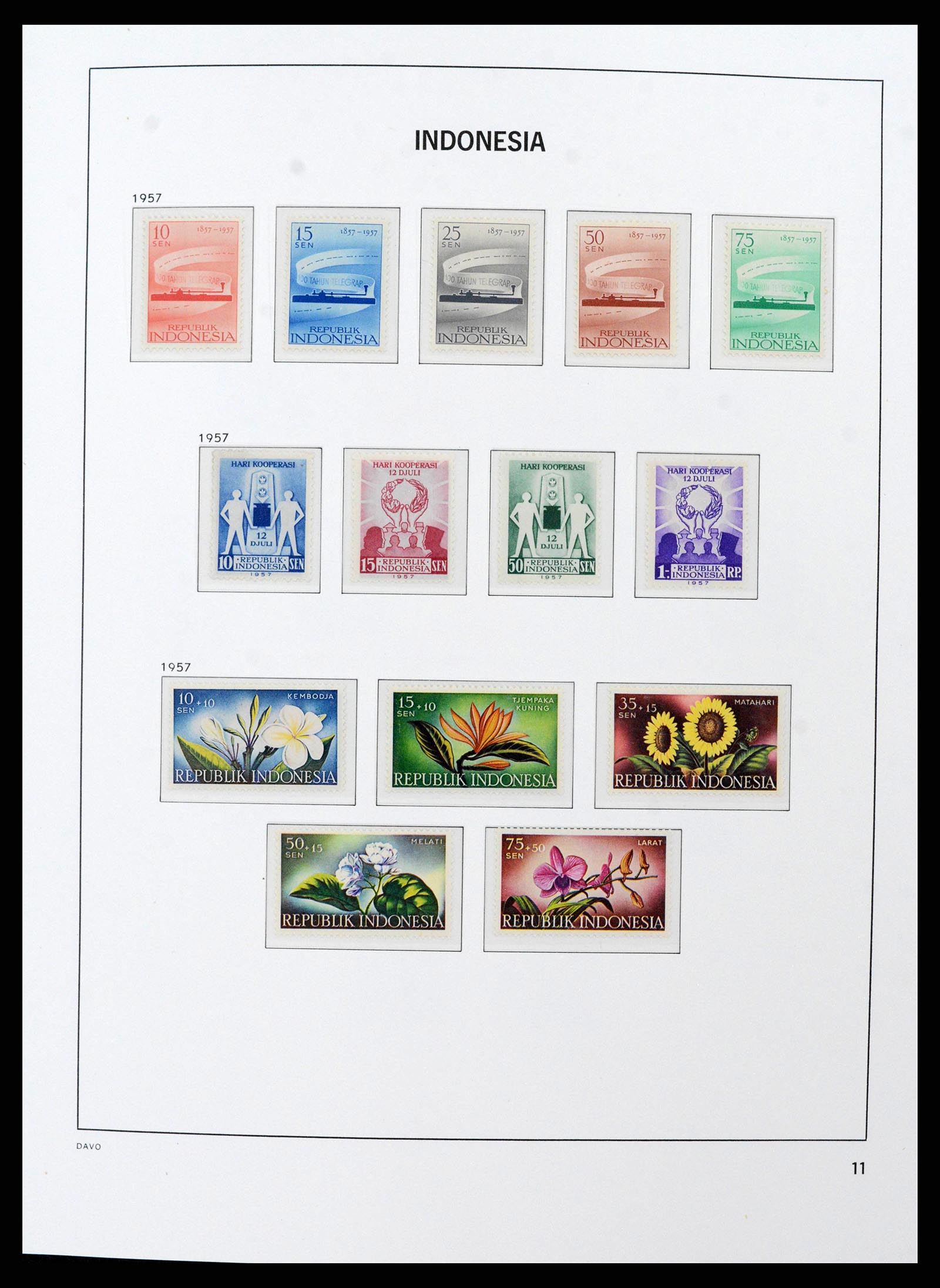 38598 0011 - Postzegelverzameling 38598 Indonesië 1949-2005.