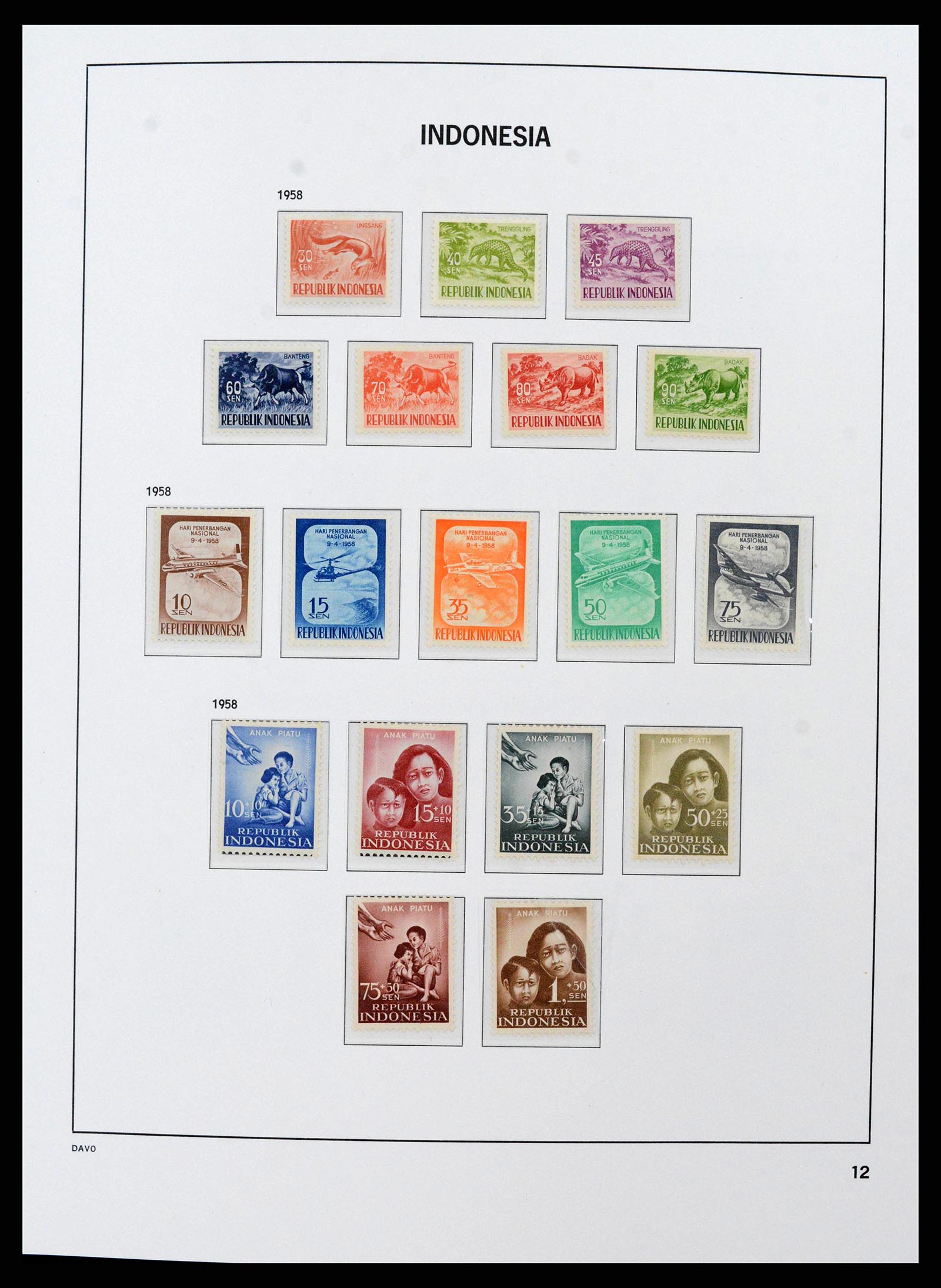 38598 0012 - Stamp collection 38598 Indonesia 1949-2005.