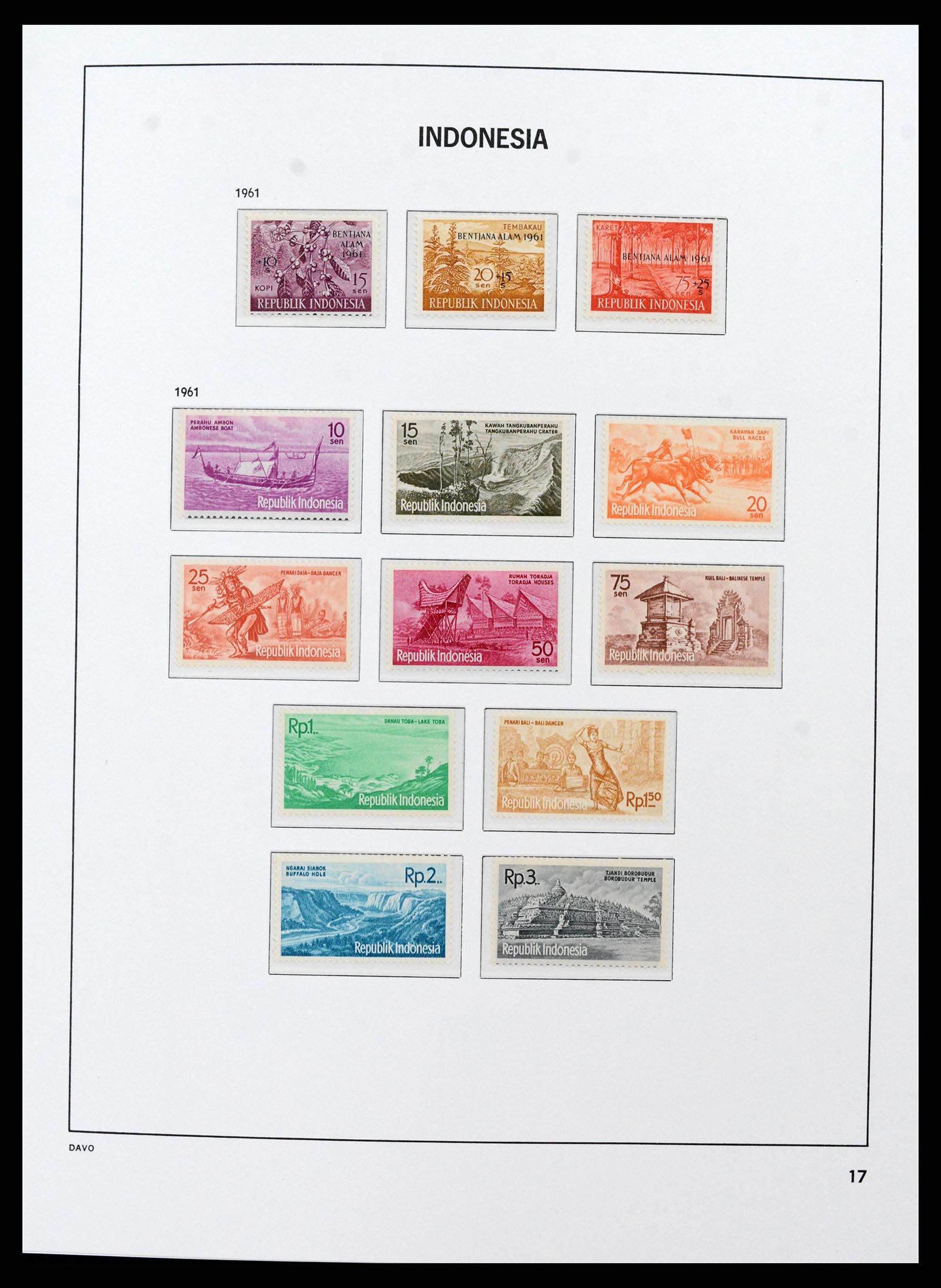 38598 0017 - Postzegelverzameling 38598 Indonesië 1949-2005.