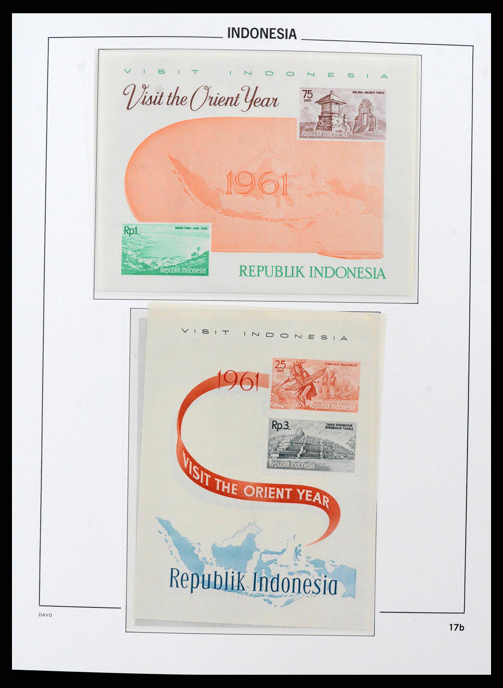 38598 0019 - Postzegelverzameling 38598 Indonesië 1949-2005.