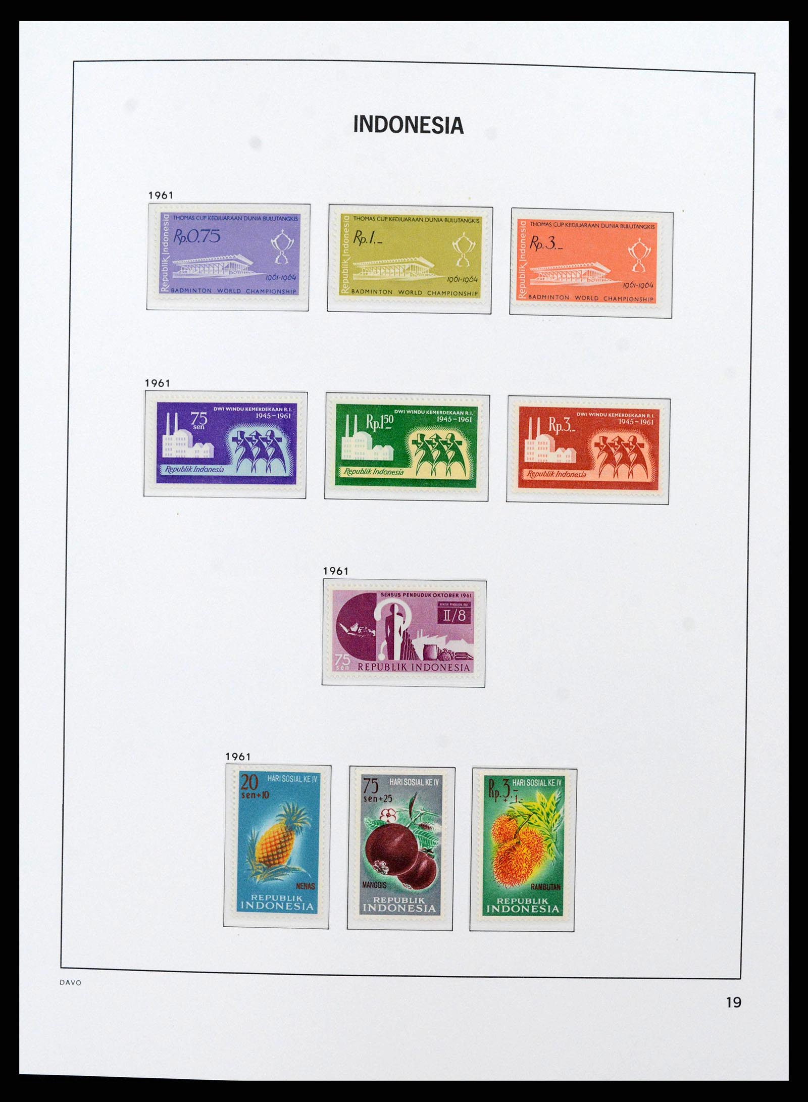 38598 0021 - Stamp collection 38598 Indonesia 1949-2005.