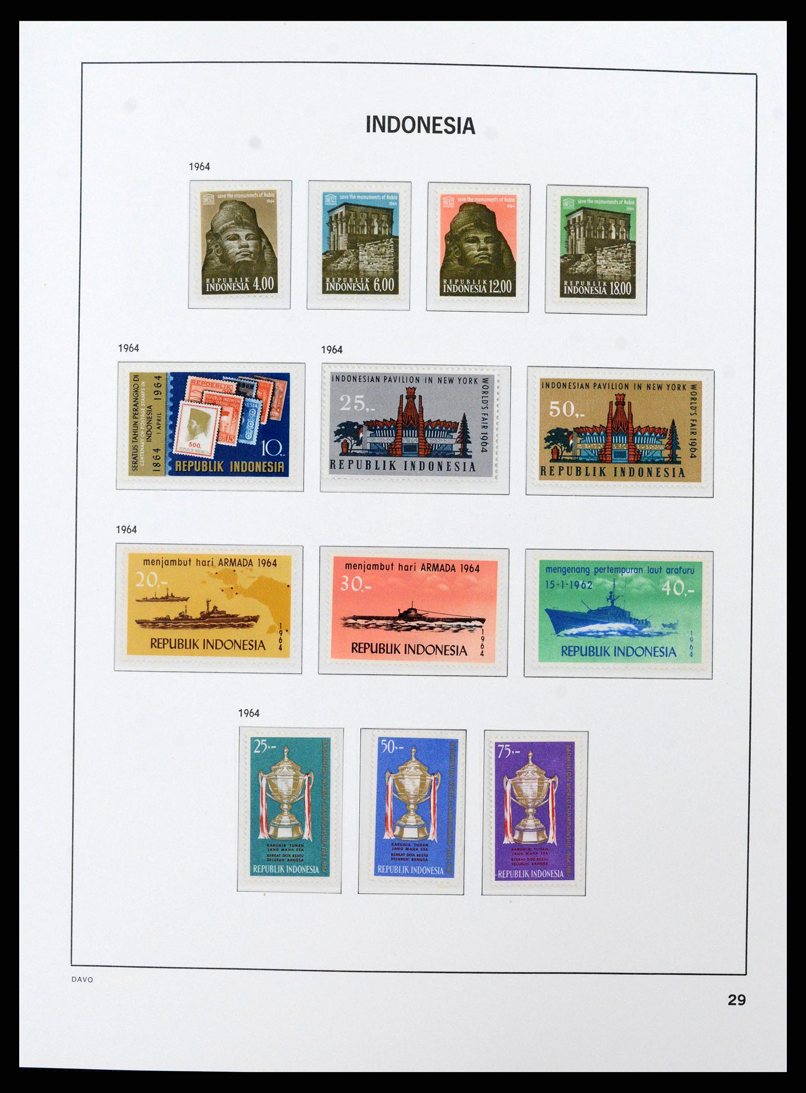 38598 0031 - Stamp collection 38598 Indonesia 1949-2005.
