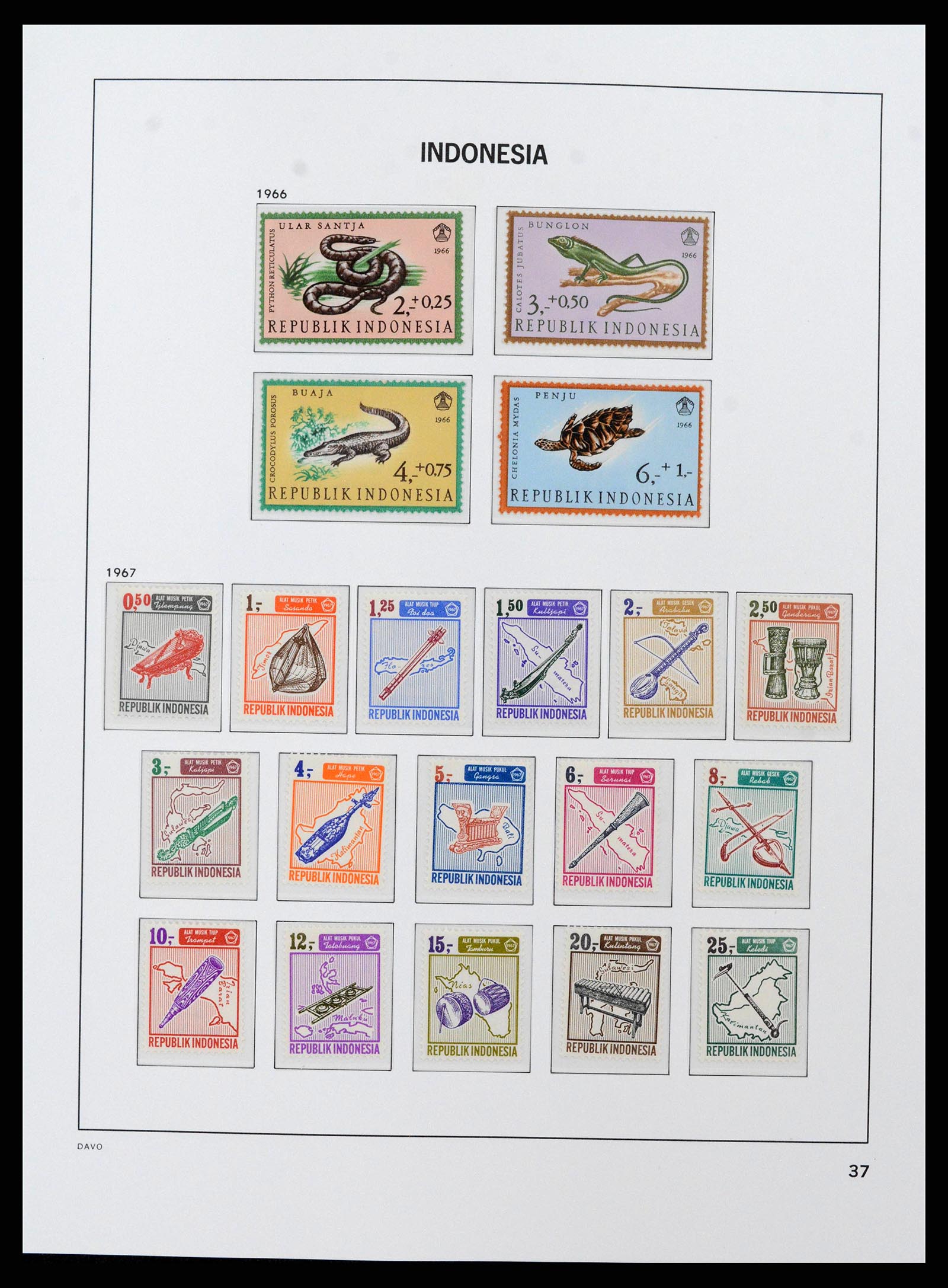 38598 0039 - Stamp collection 38598 Indonesia 1949-2005.