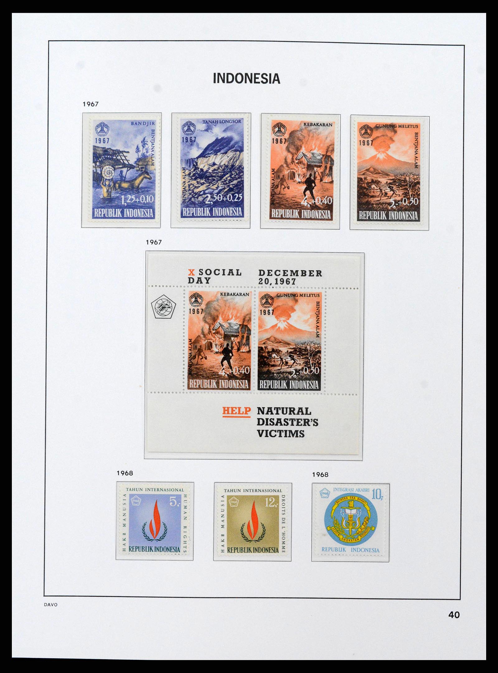 38598 0042 - Stamp collection 38598 Indonesia 1949-2005.