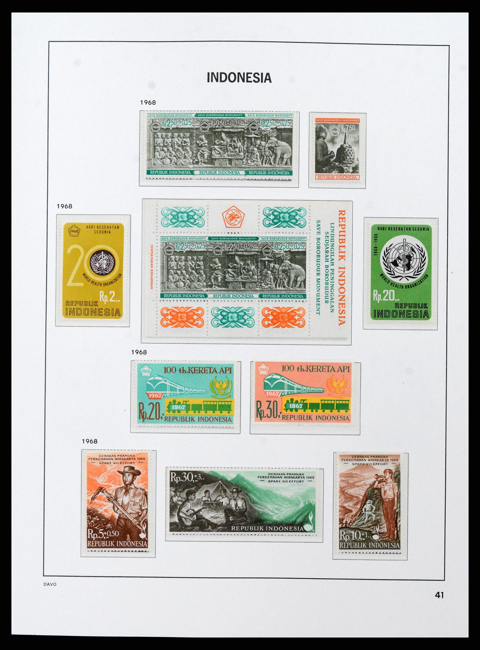 38598 0043 - Stamp collection 38598 Indonesia 1949-2005.