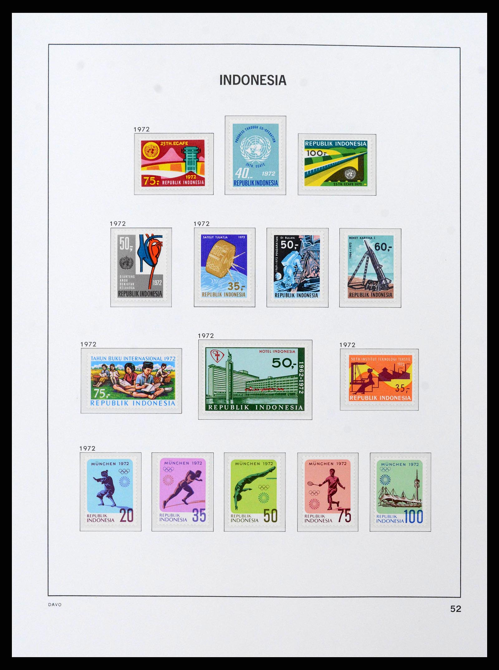 38598 0054 - Stamp collection 38598 Indonesia 1949-2005.