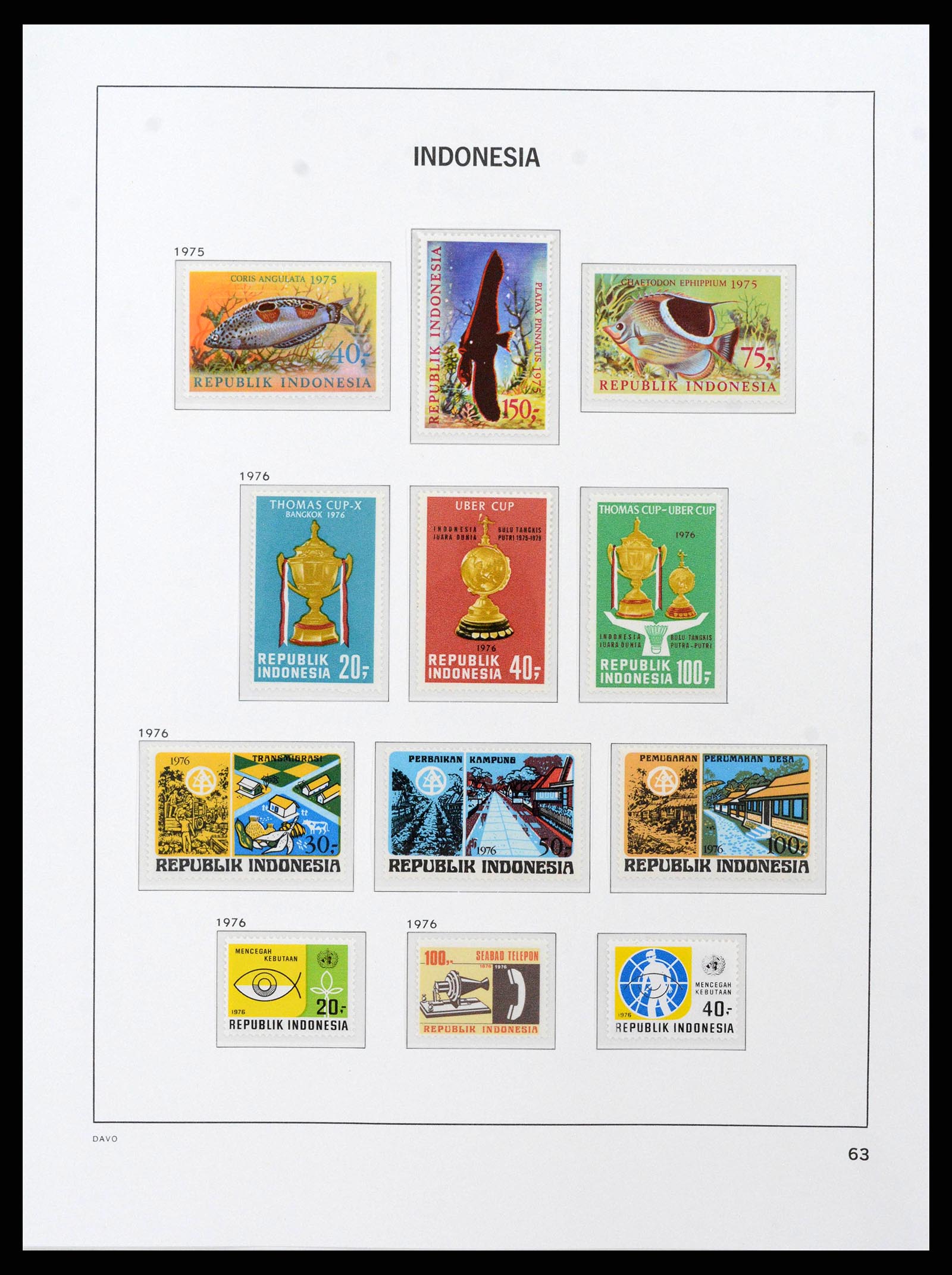 38598 0065 - Stamp collection 38598 Indonesia 1949-2005.