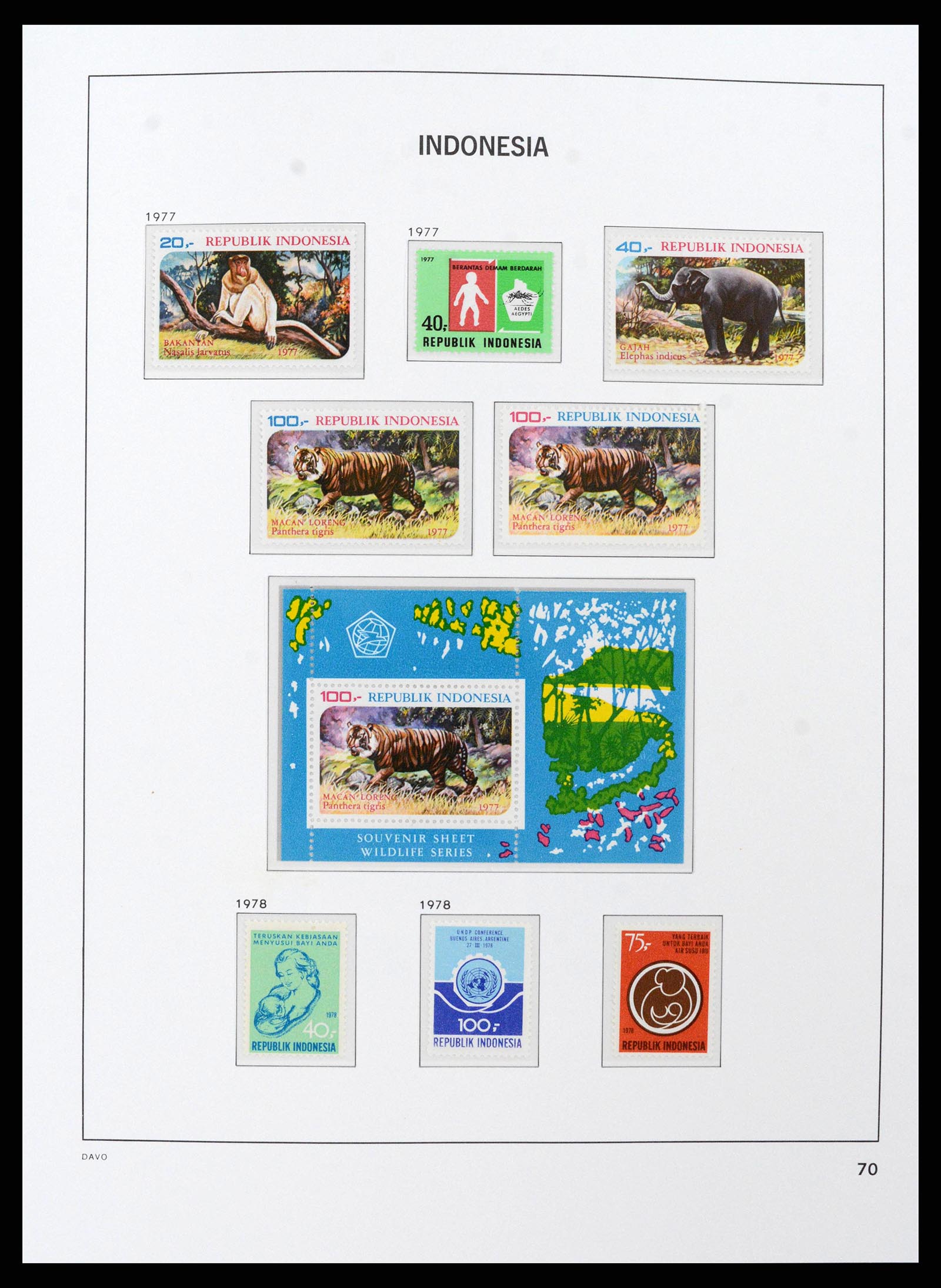 38598 0080 - Stamp collection 38598 Indonesia 1949-2005.
