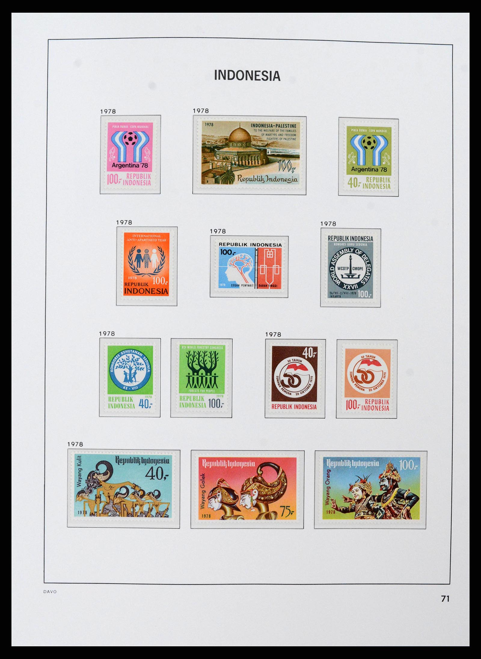 38598 0082 - Stamp collection 38598 Indonesia 1949-2005.