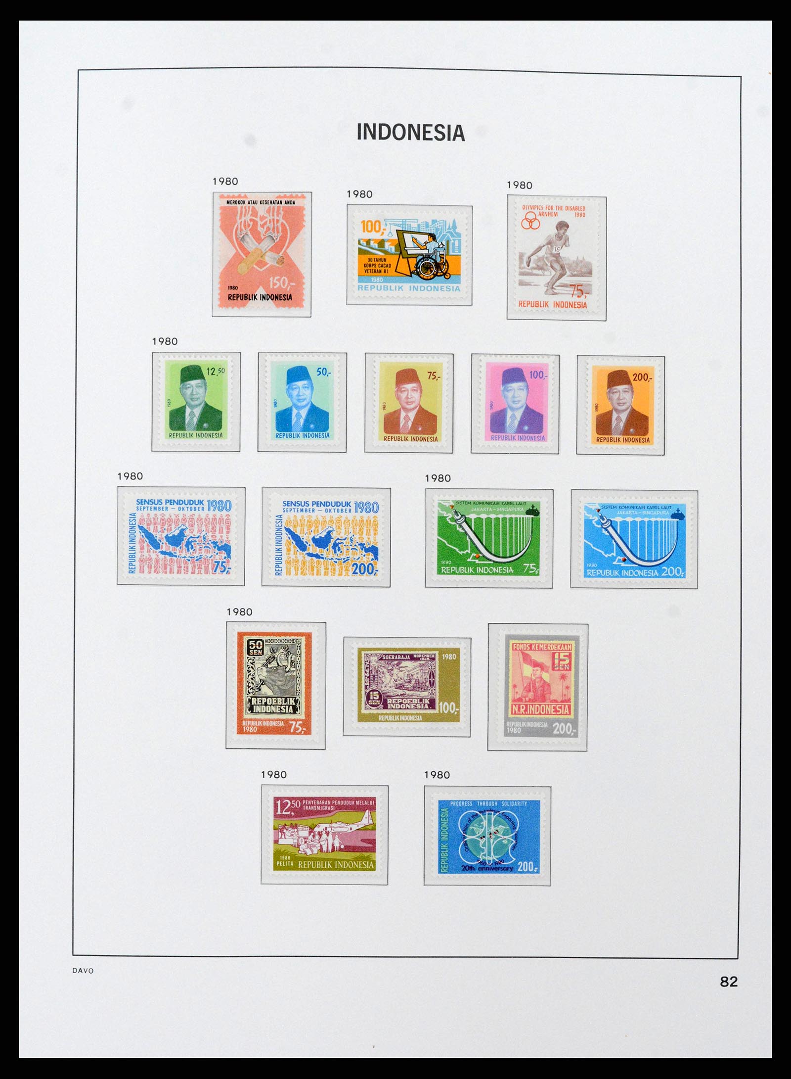 38598 0093 - Stamp collection 38598 Indonesia 1949-2005.