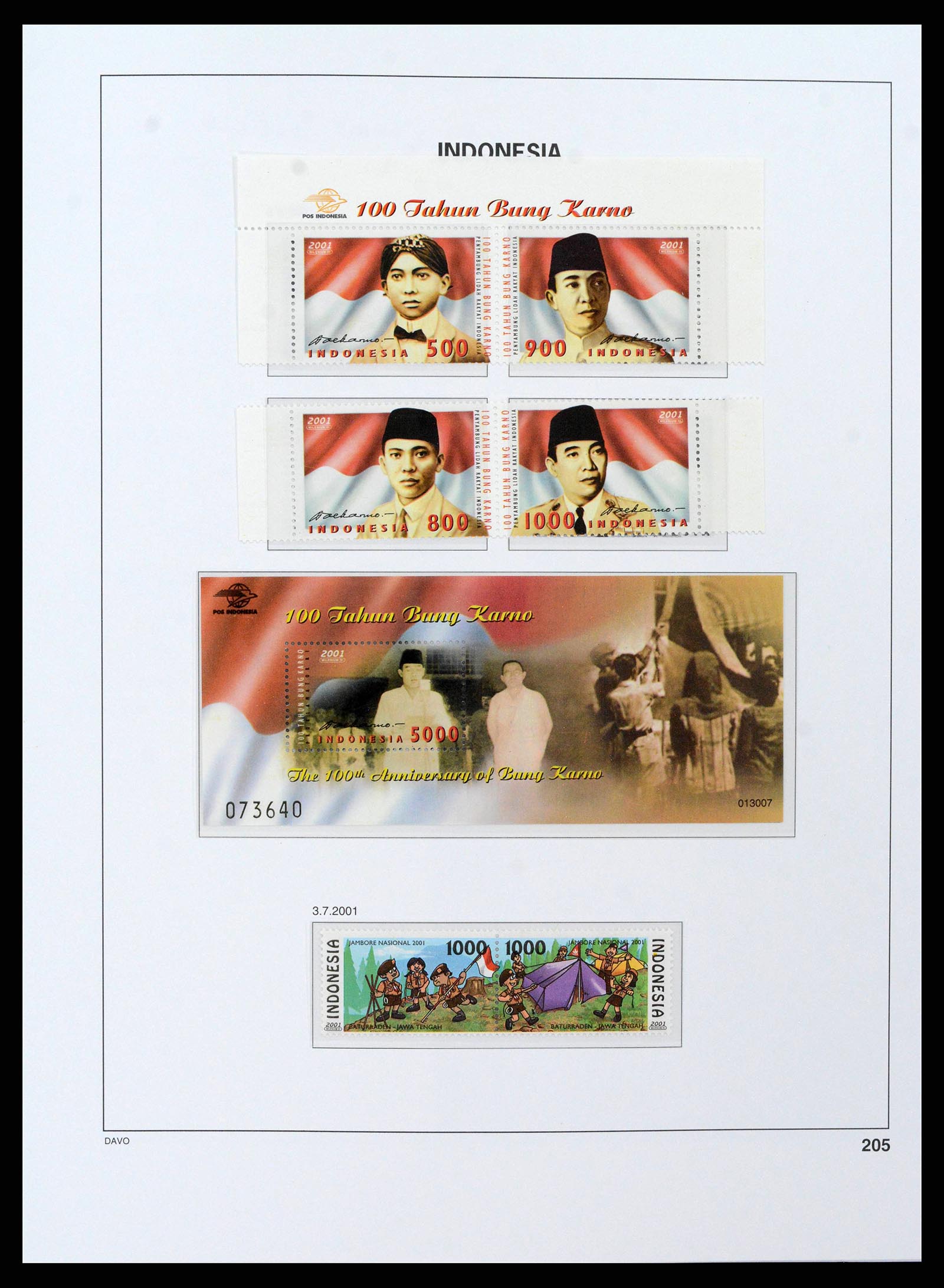 38598 0242 - Stamp collection 38598 Indonesia 1949-2005.