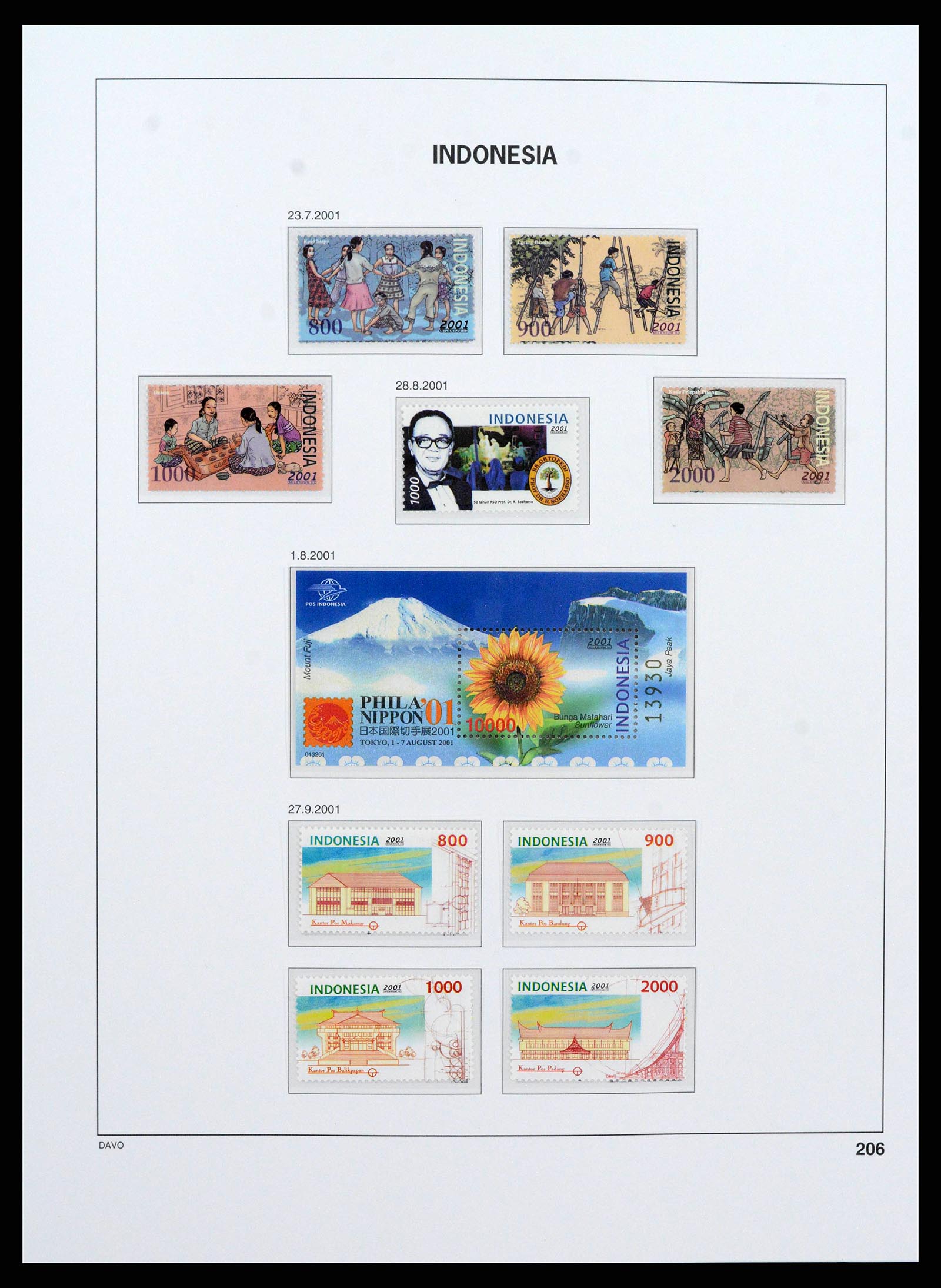 38598 0244 - Stamp collection 38598 Indonesia 1949-2005.