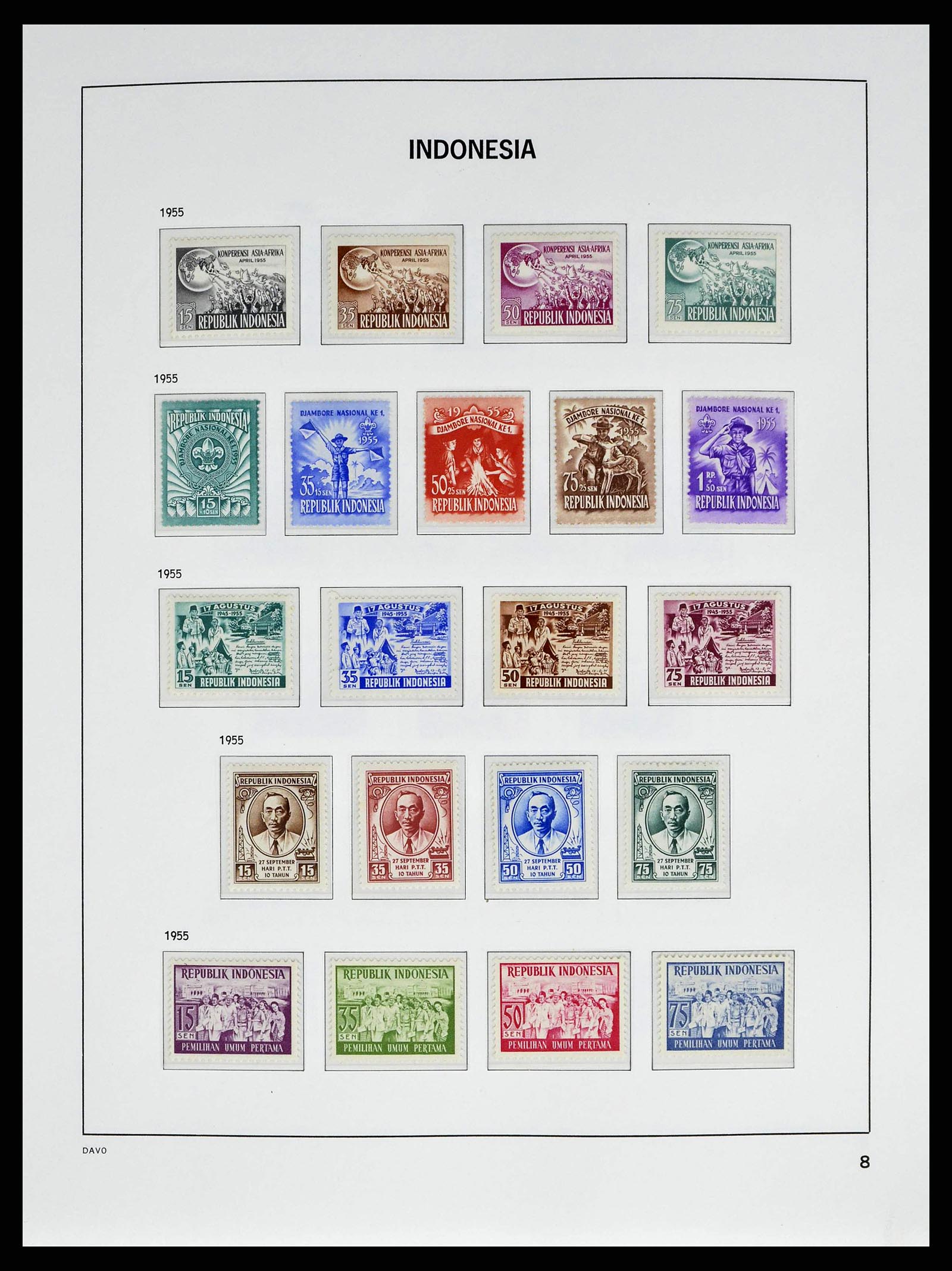 38601 0008 - Stamp collection 38601 Indonesia 1949-2007.