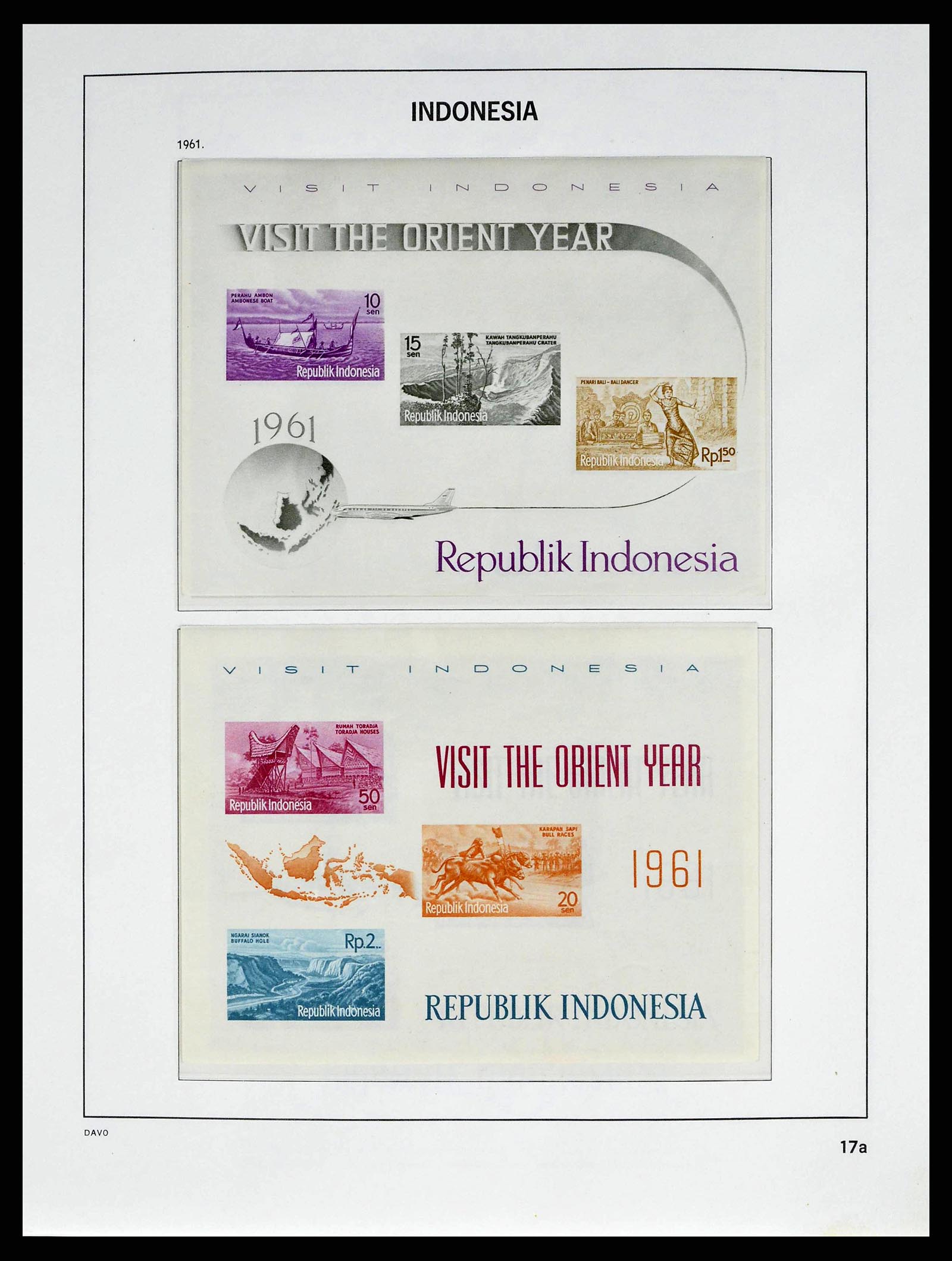 38601 0019 - Postzegelverzameling 38601 Indonesië 1949-2007.