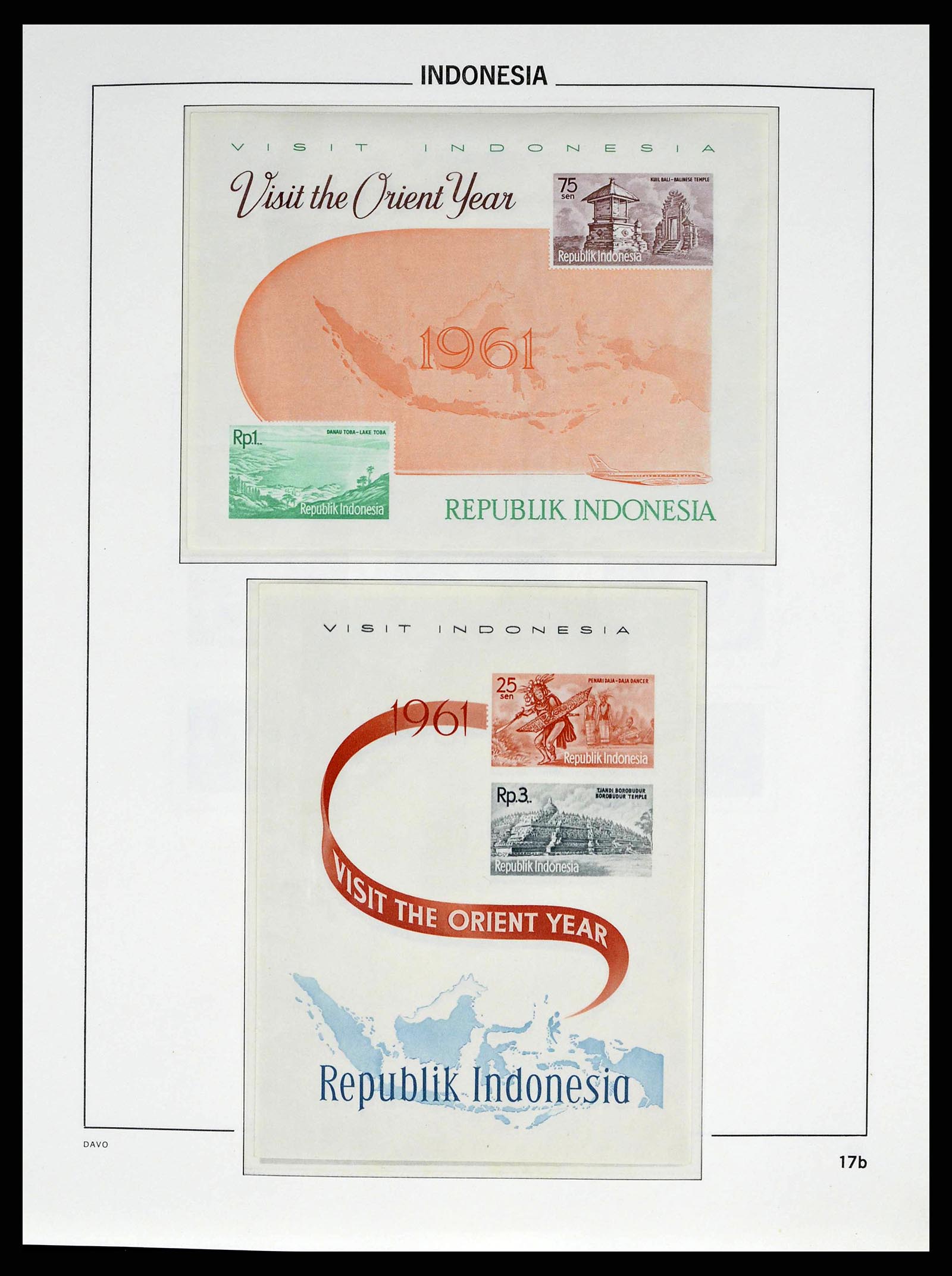38601 0020 - Postzegelverzameling 38601 Indonesië 1949-2007.