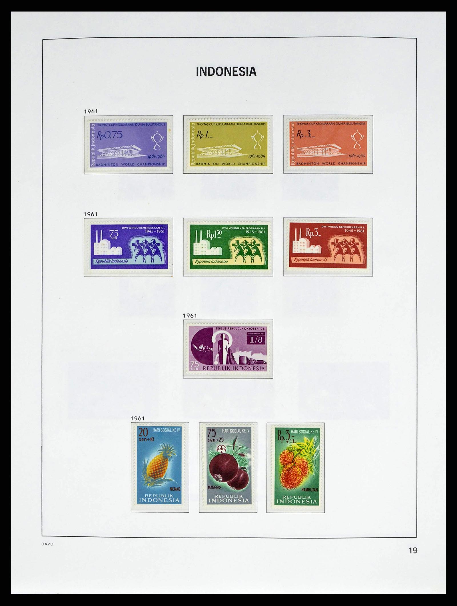 38601 0022 - Stamp collection 38601 Indonesia 1949-2007.