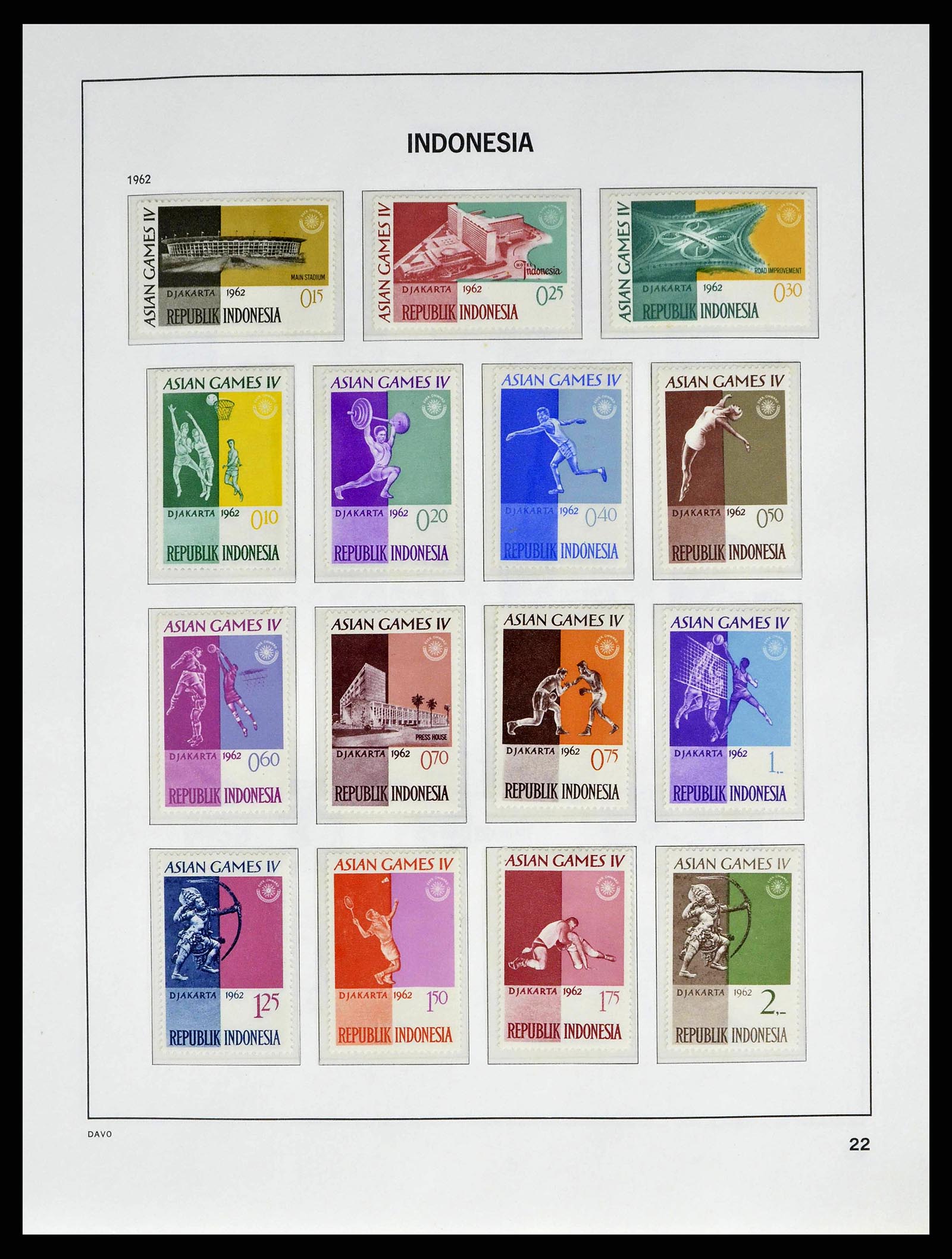 38601 0025 - Stamp collection 38601 Indonesia 1949-2007.