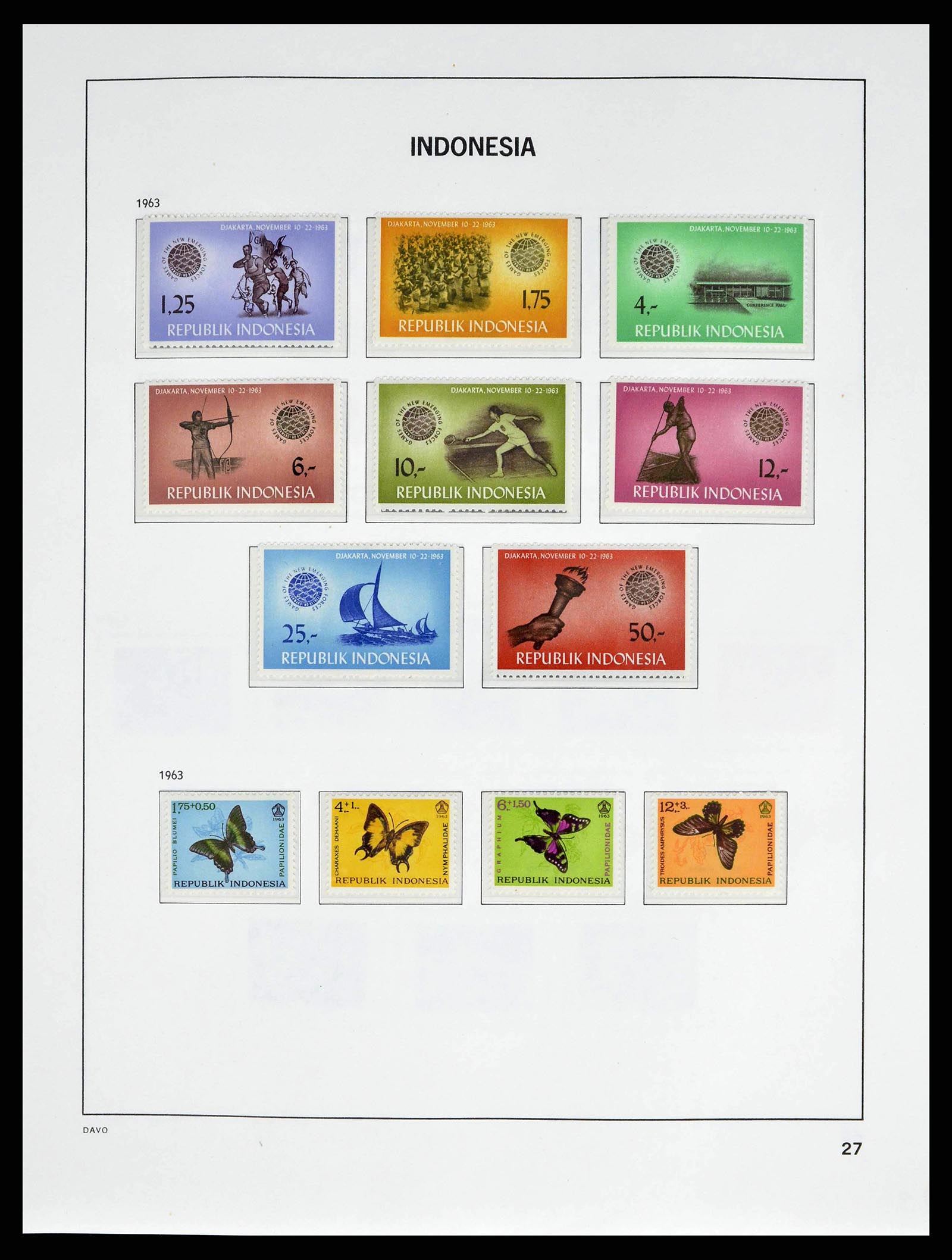 38601 0030 - Stamp collection 38601 Indonesia 1949-2007.