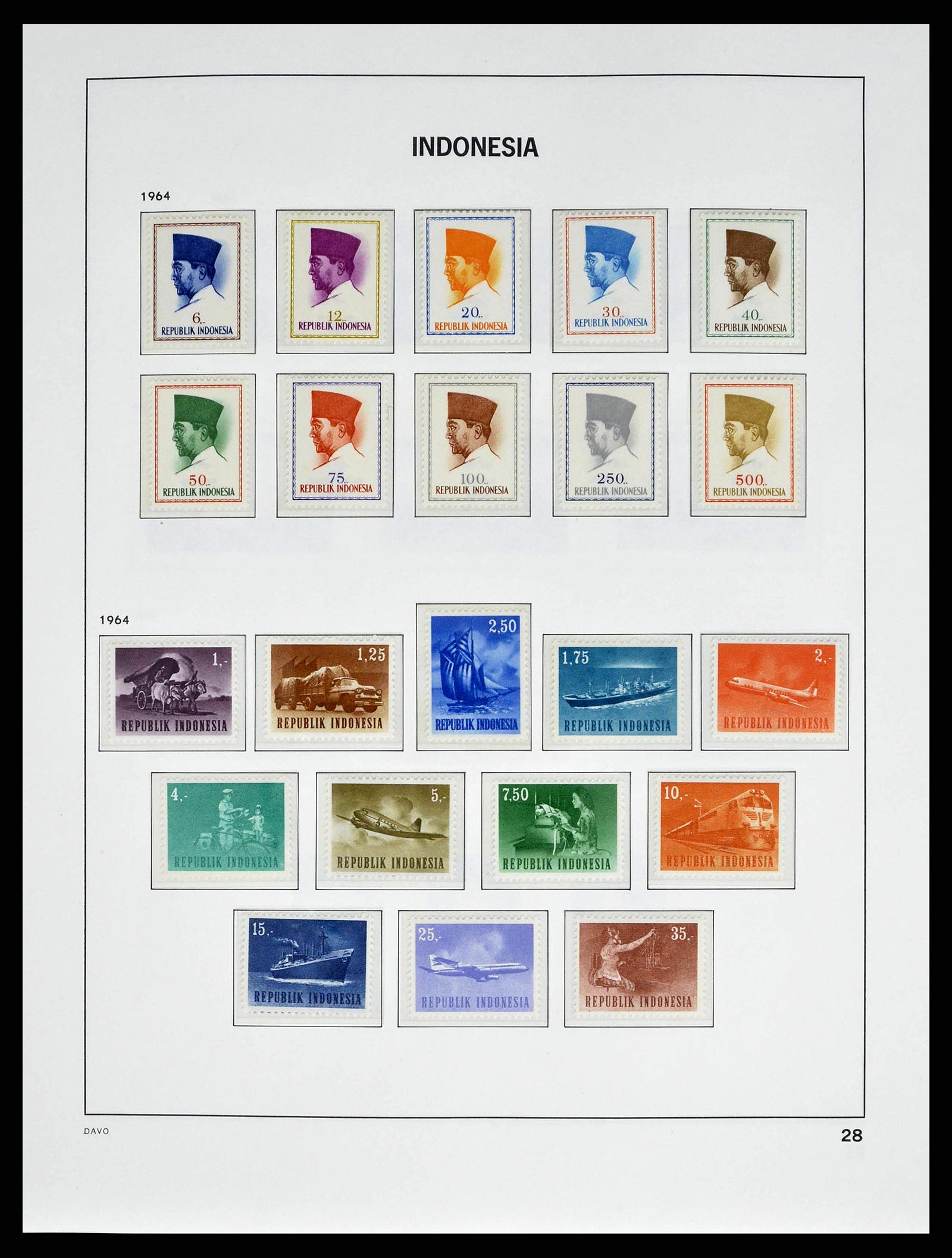 38601 0031 - Stamp collection 38601 Indonesia 1949-2007.